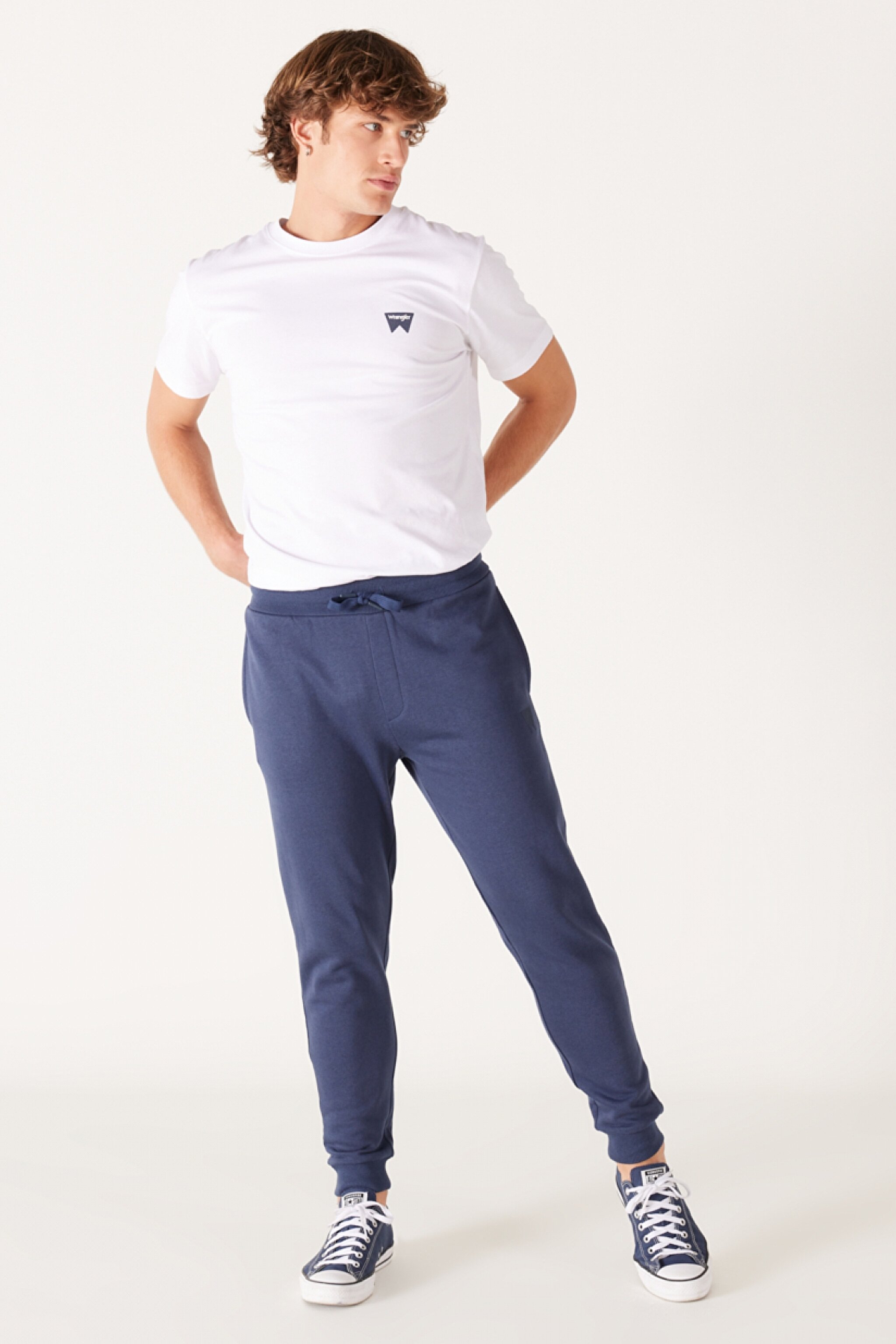 Regular Fit Normal Kesim İçi Polarlı Lacivert Jogger Eşofman Altı - Indigo-W232400315 (görsel 2)