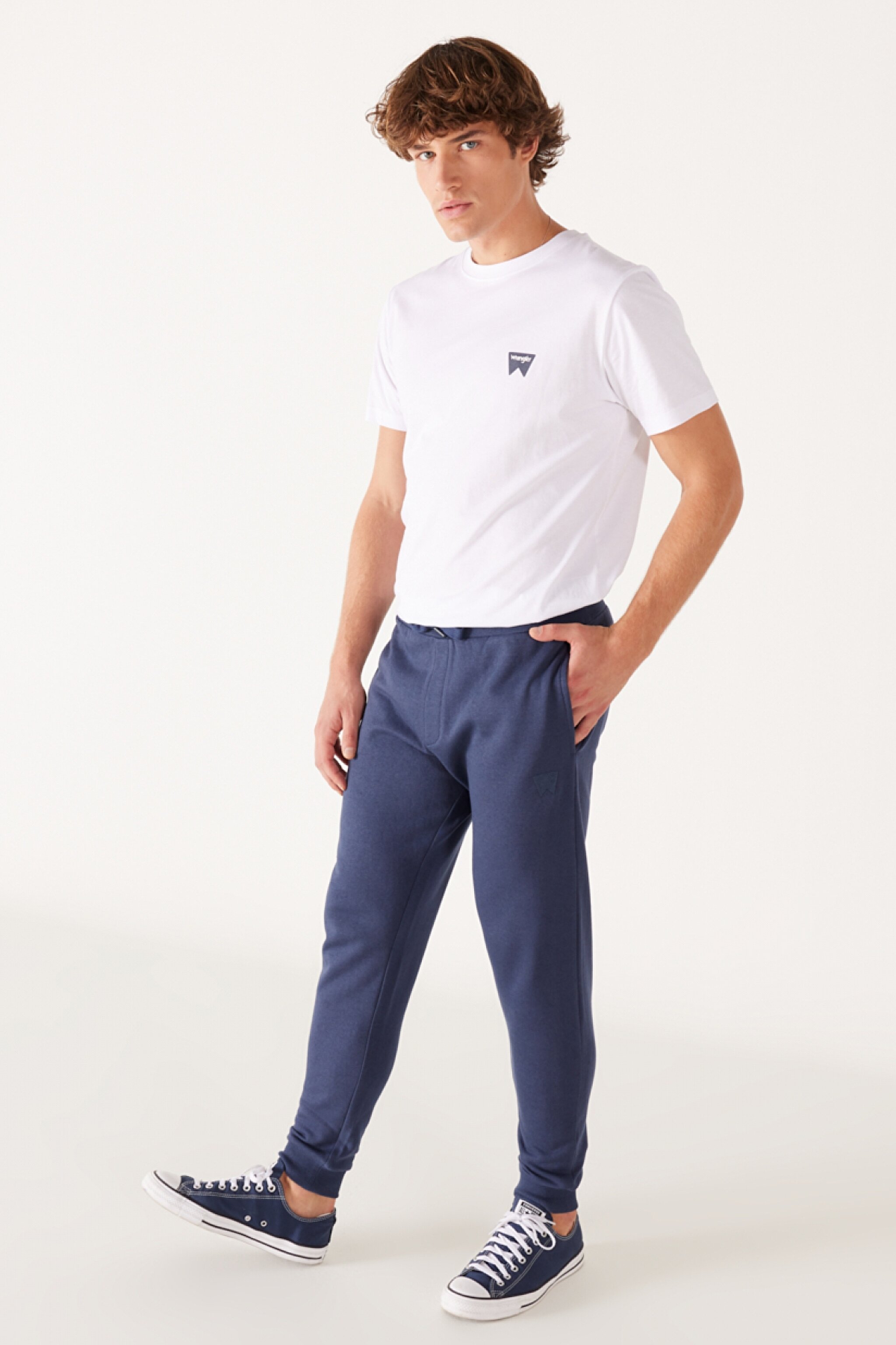 Regular Fit Normal Kesim İçi Polarlı Lacivert Jogger Eşofman Altı - Indigo-W232400315 (görsel 4)