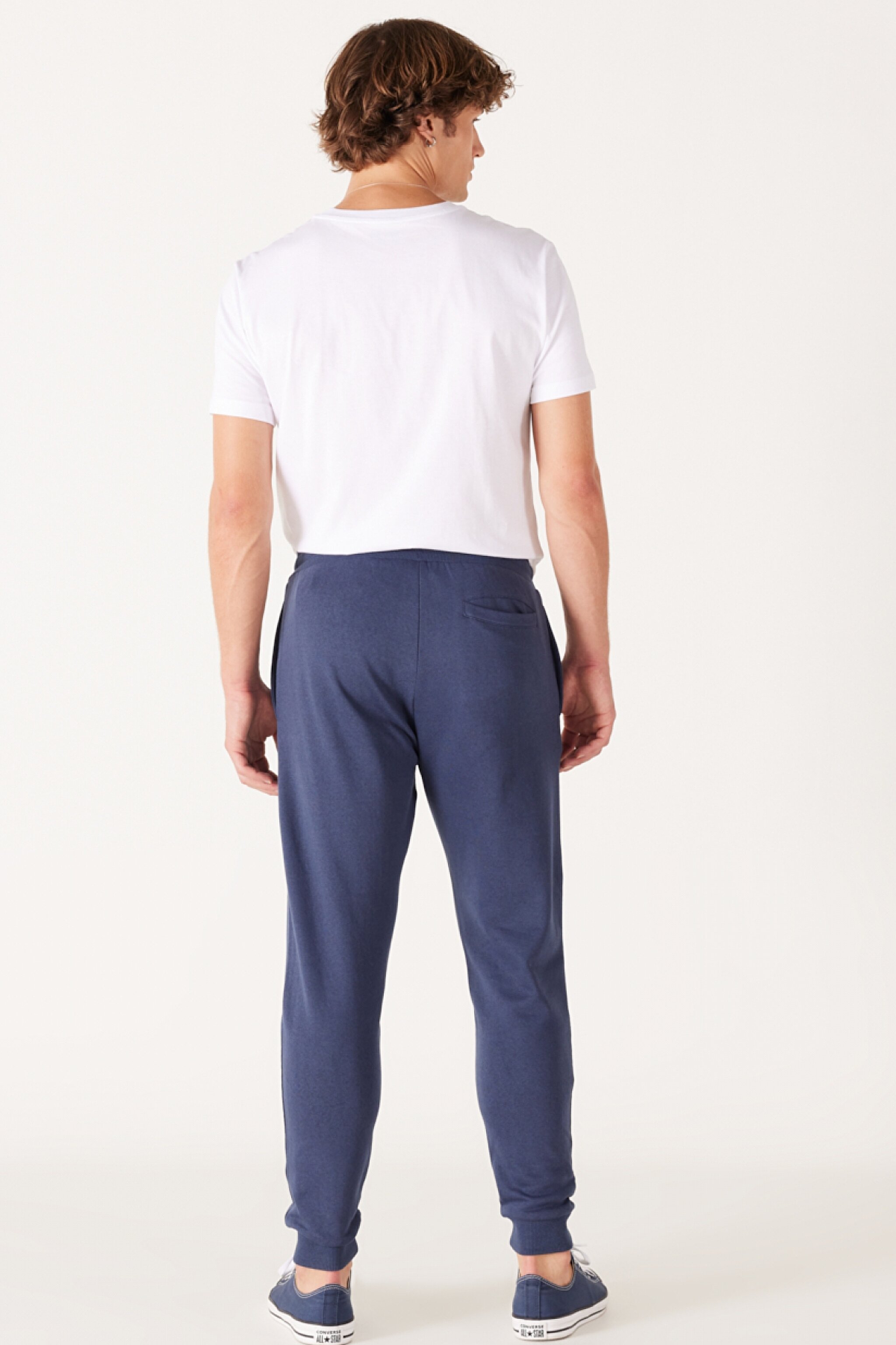 Regular Fit Normal Kesim İçi Polarlı Lacivert Jogger Eşofman Altı - Indigo-W232400315 (görsel 7)