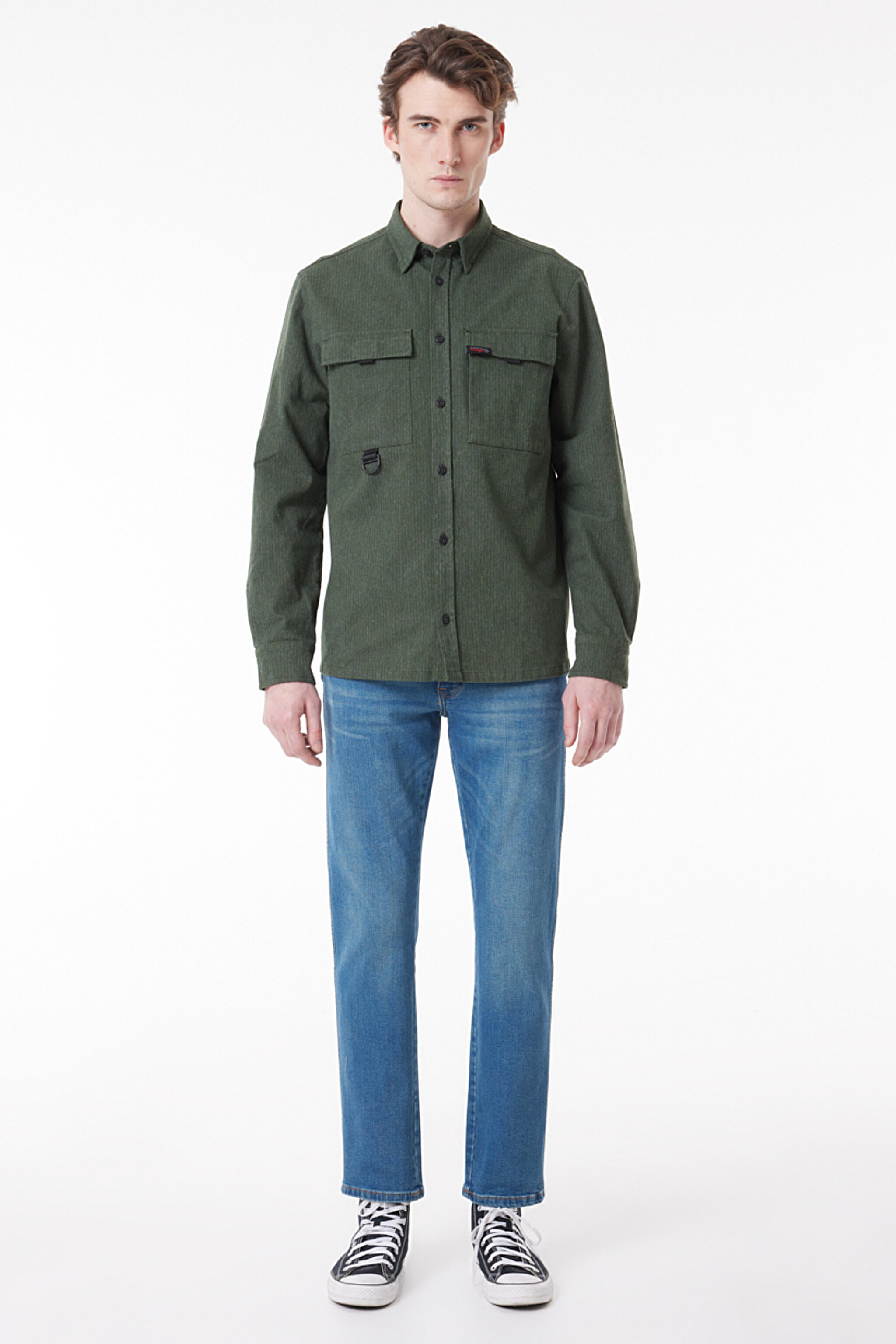 All Terrain Gear Regular Fit Normal Kesim Yeşil Uzun Kollu Gömlek - Green-W232451300 (görsel 3)