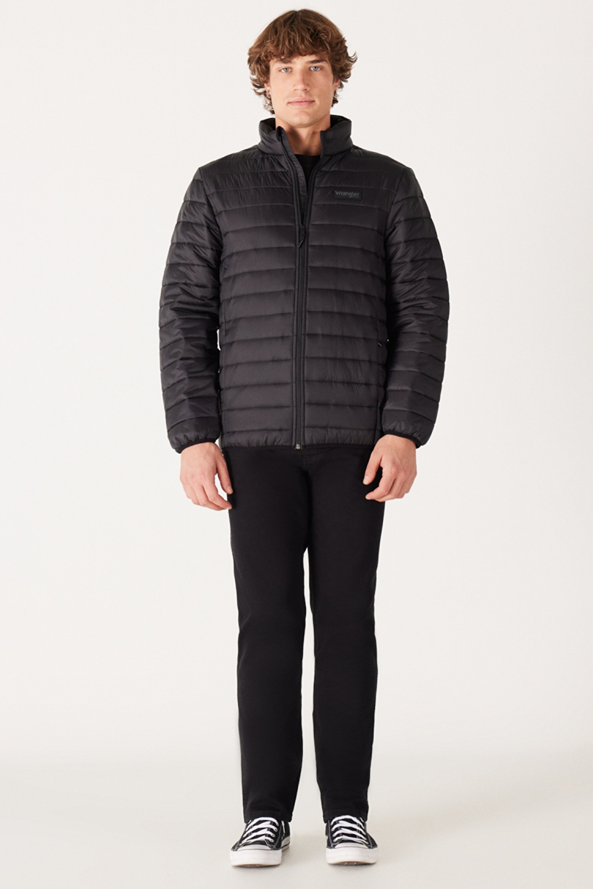 Regular Fit Normal Kesim Kapüşonlu Kapitone Siyah Şişme Mont - Black-W232548001 (görsel 5)