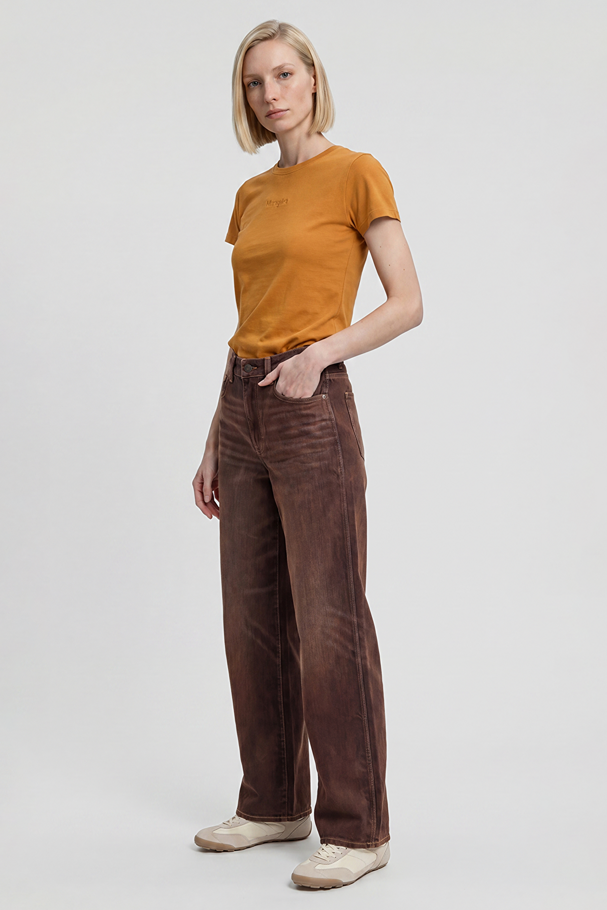 Pamuklu Loose Fit Rahat Kesim Cepli Esnek Pantolon - Cinnamon Chill-W23V210349991