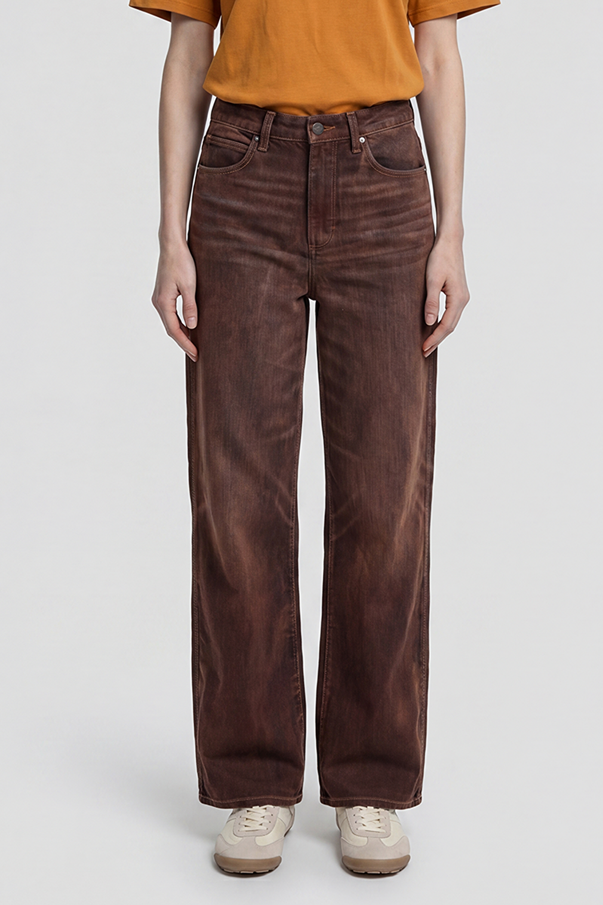 Pamuklu Loose Fit Rahat Kesim Cepli Esnek Pantolon - Cinnamon Chill-W23V210349991 (görsel 2)