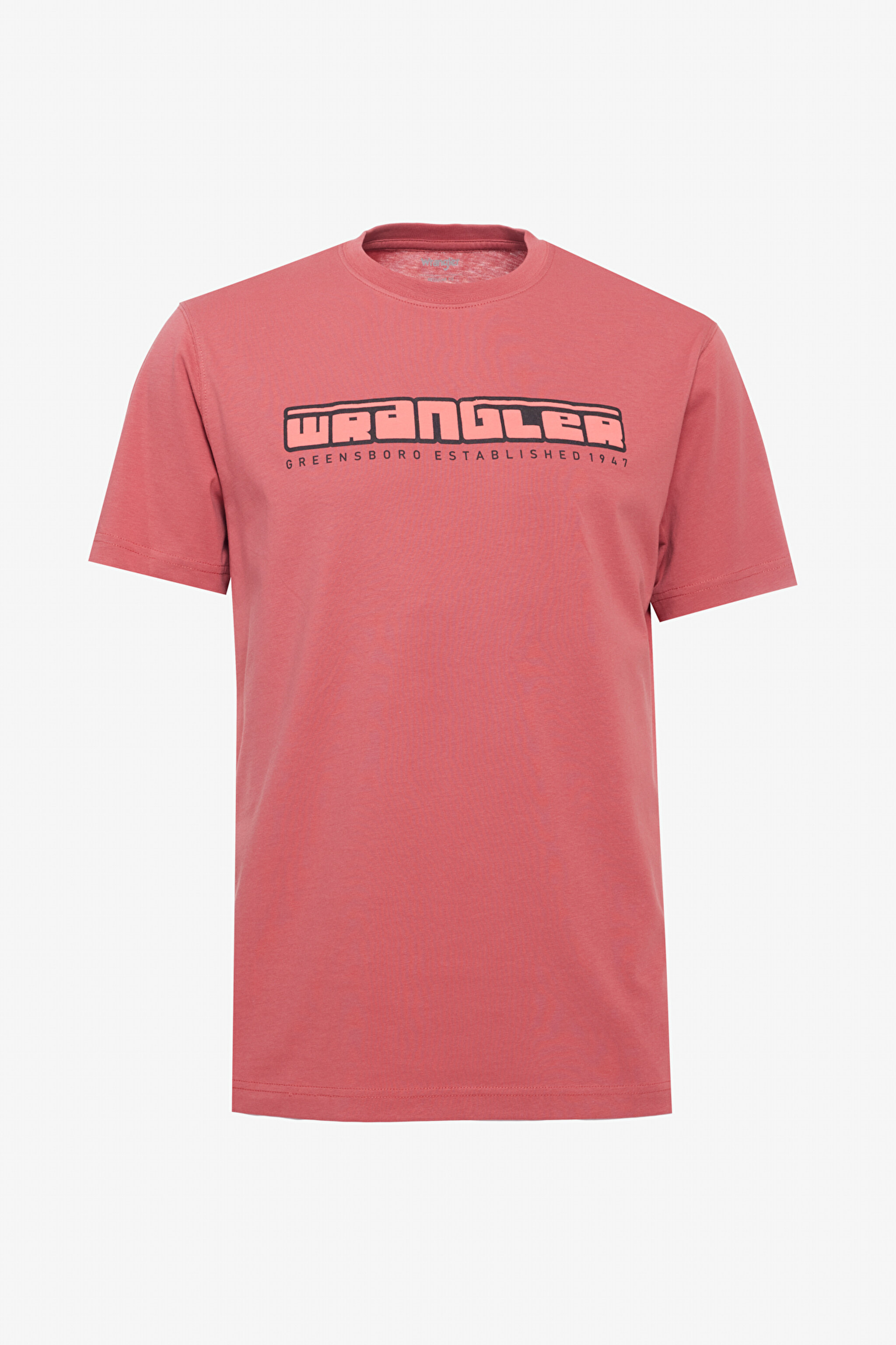 Regular Fit Normal Kesim Bisiklet Yaka %100 Pamuk Gül Kurusu Tişört - Rose-W241199620 (görsel 6)