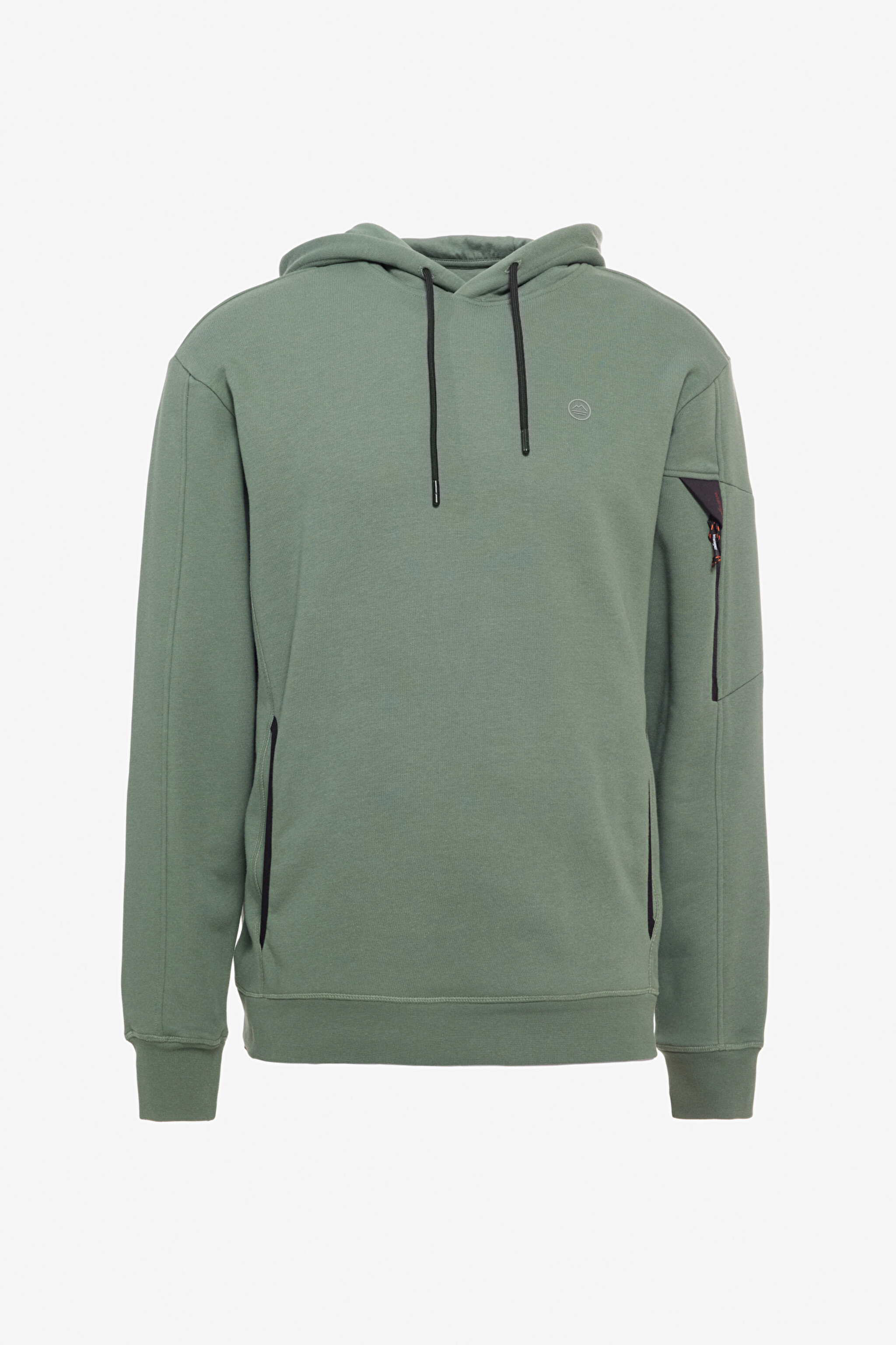 Regular Fit Normal Kesim Kapüşonlu Yeşil Sweatshirt - Green-W241467300 (görsel 6)
