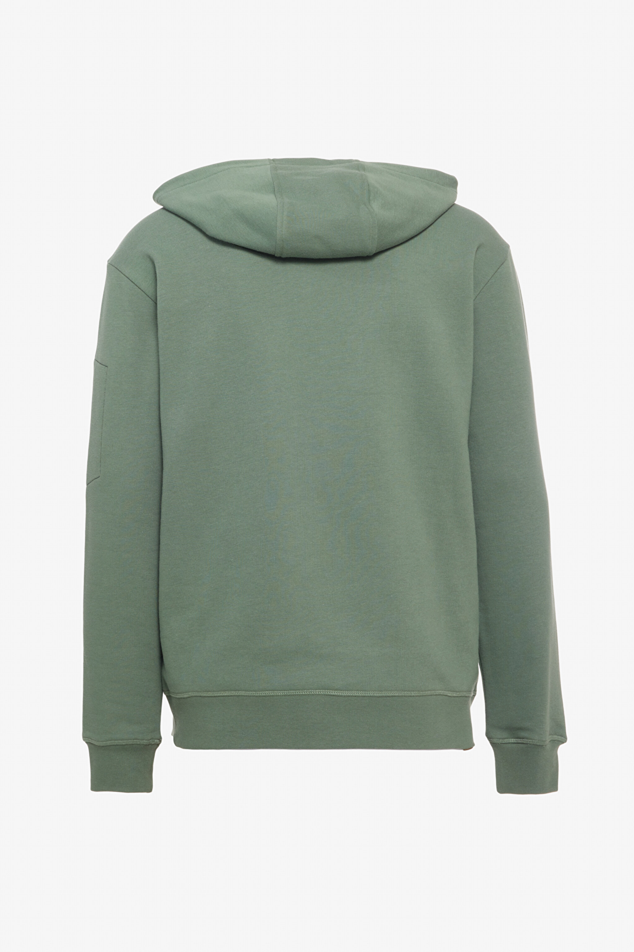 Regular Fit Normal Kesim Kapüşonlu Yeşil Sweatshirt - Green-W241467300 (görsel 7)