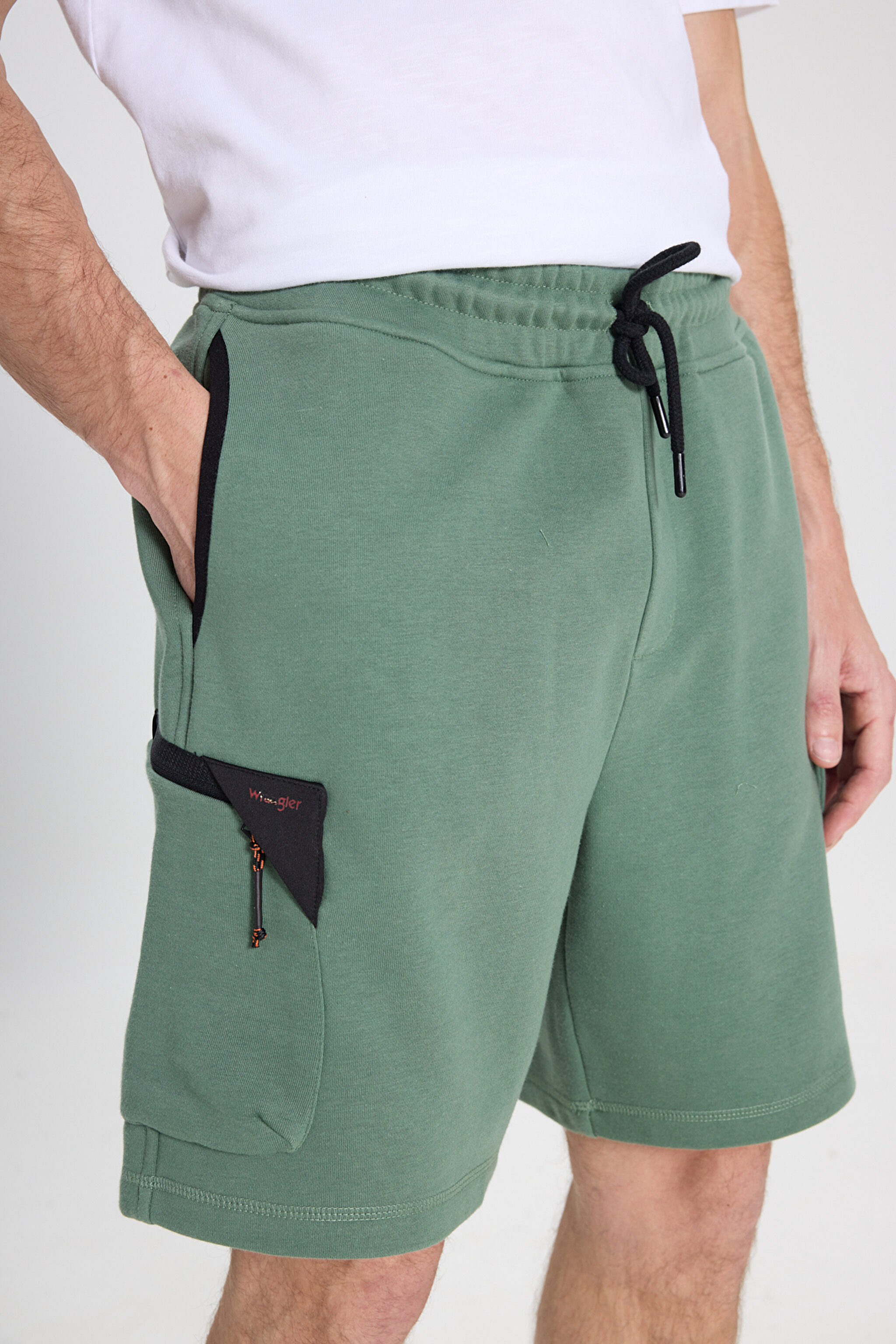 Regular Fit Normal Kesim Normal Bel Yeşil Sweat Şort - Green-W241469300 (görsel 5)