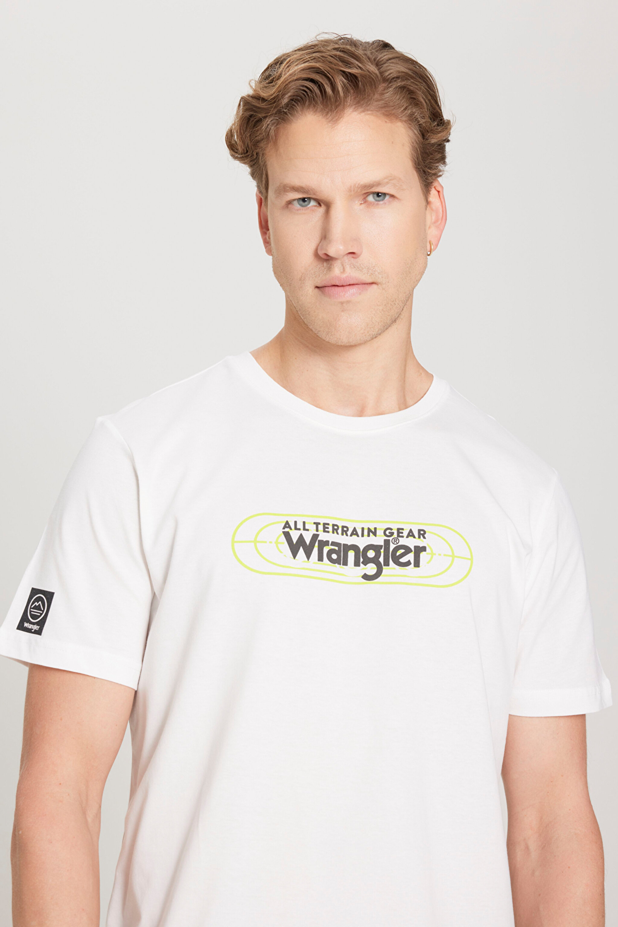 Regular Fit Normal Kesim Bisiklet Yaka %100 Pamuk Kırık Beyaz Tişört - Off White-W241539102 (görsel 2)