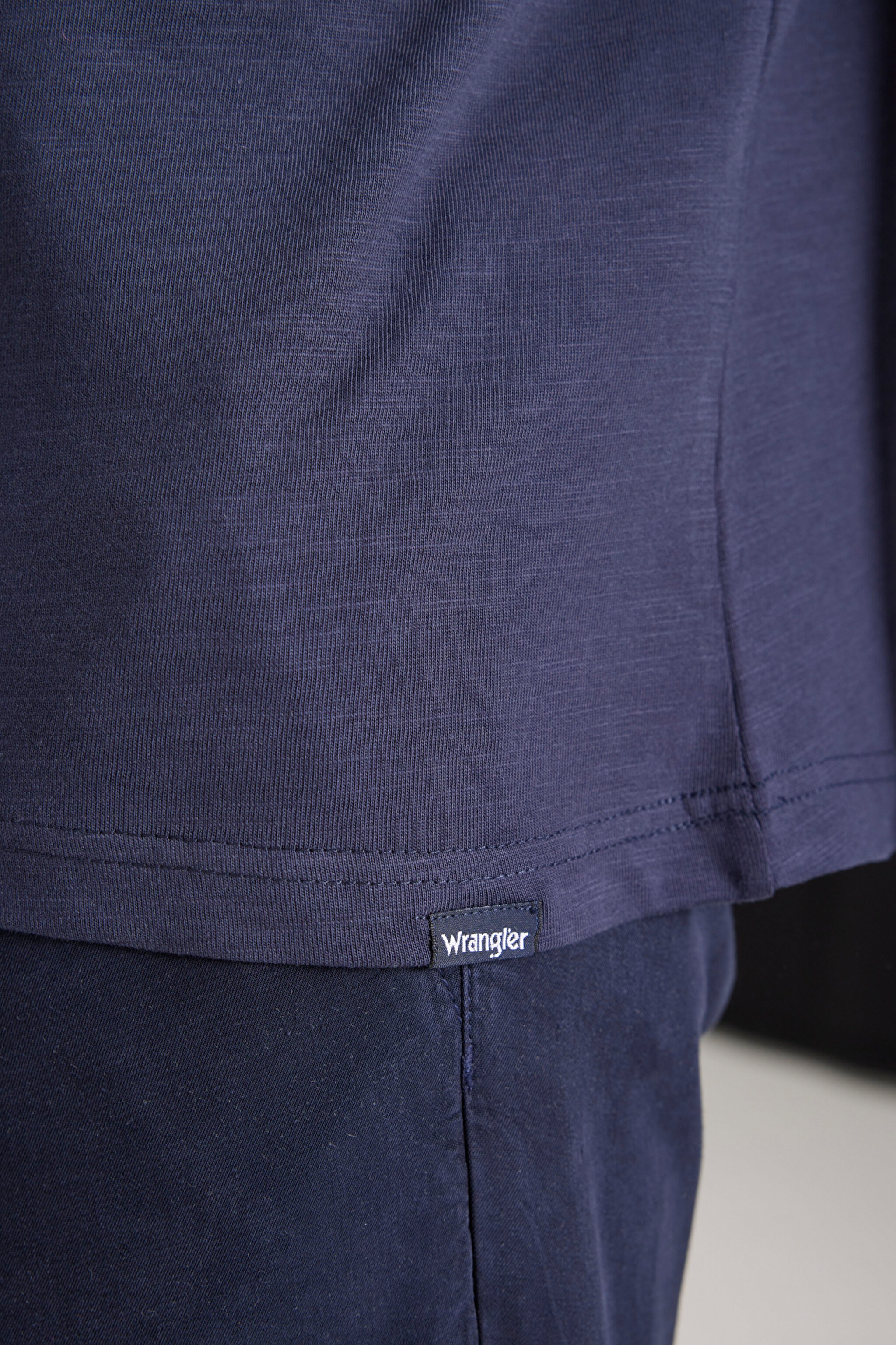 Regular Fit Normal Kesim Bisiklet Yaka %100 Pamuk Lacivert Tişört - Navy-W241556410 (görsel 4)