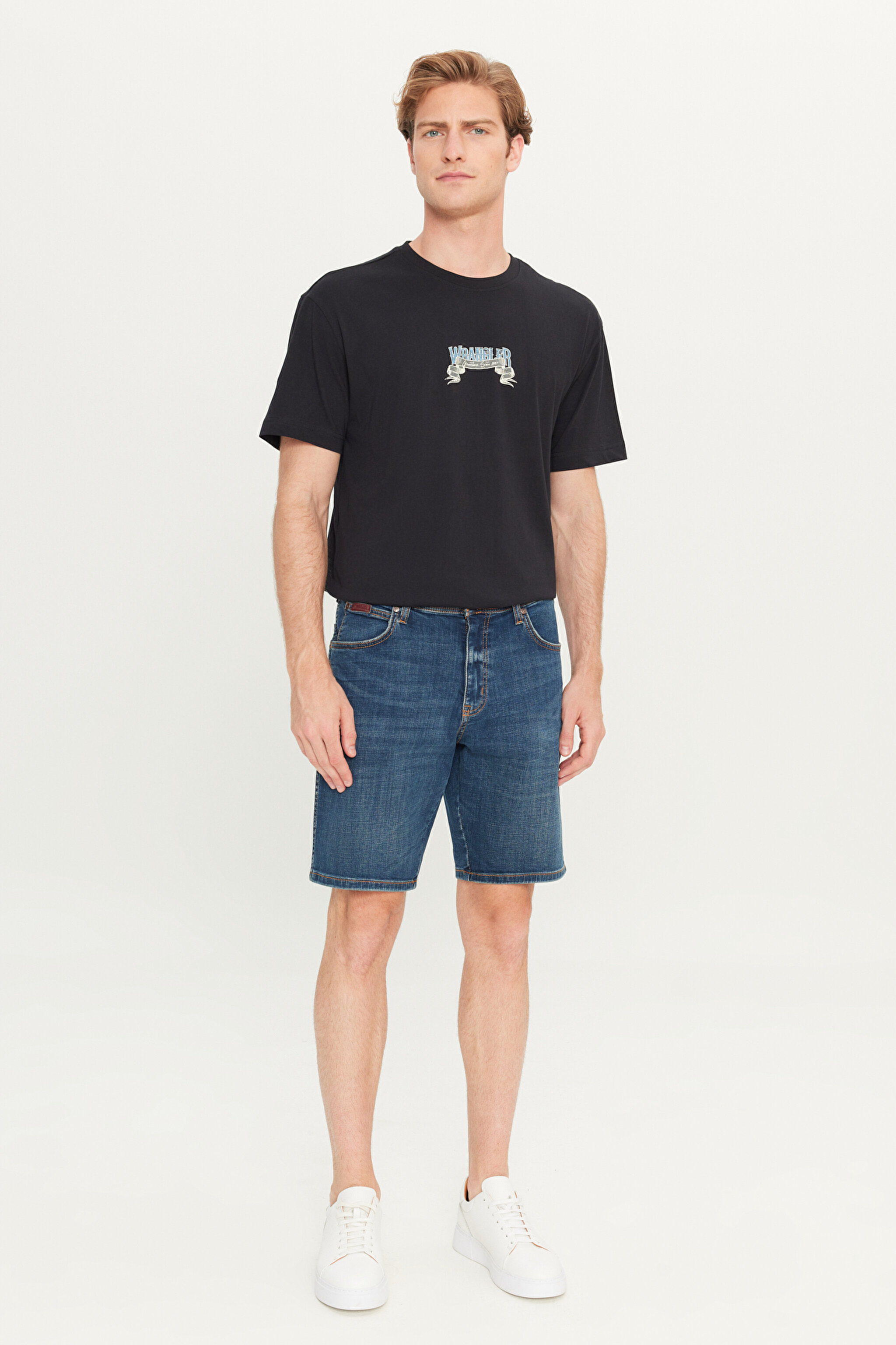 Regular Fit Normal Kesim Normal Bel Lacivert Texas Jean Kot Şort - Stone-W24157958 (görsel 2)