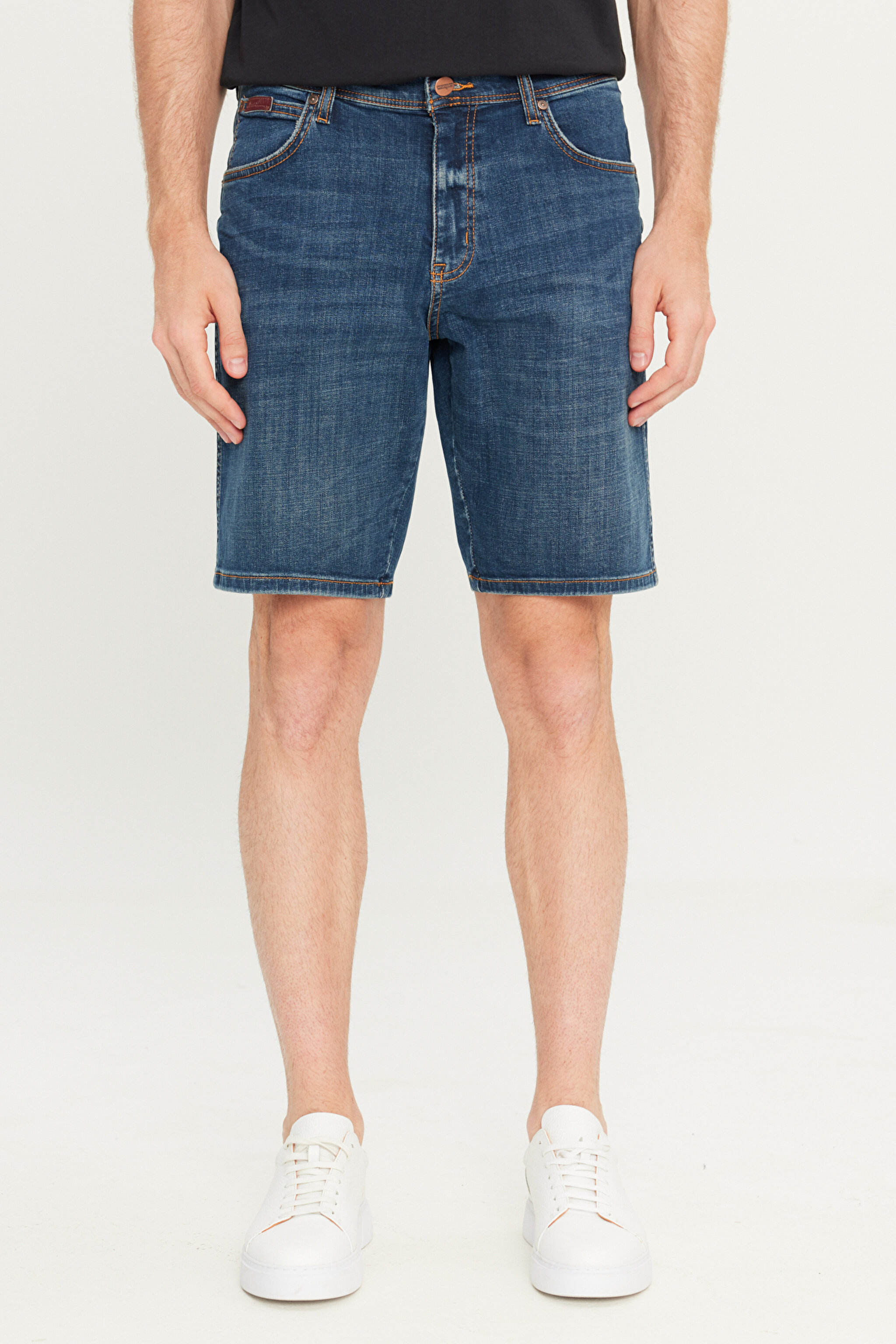 Regular Fit Normal Kesim Normal Bel Lacivert Texas Jean Kot Şort - Stone-W24157958 (görsel 3)