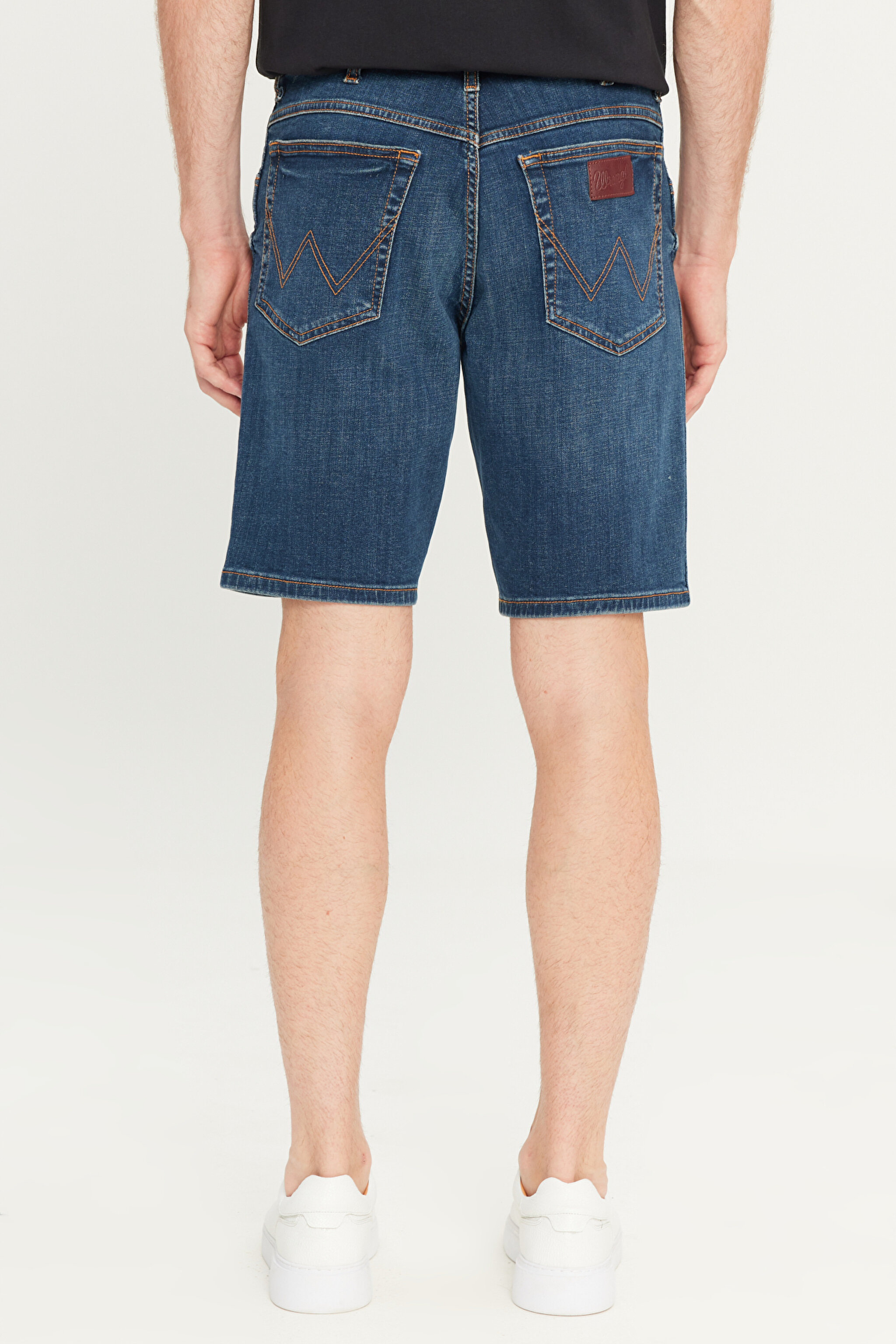Regular Fit Normal Kesim Normal Bel Lacivert Texas Jean Kot Şort - Stone-W24157958 (görsel 4)
