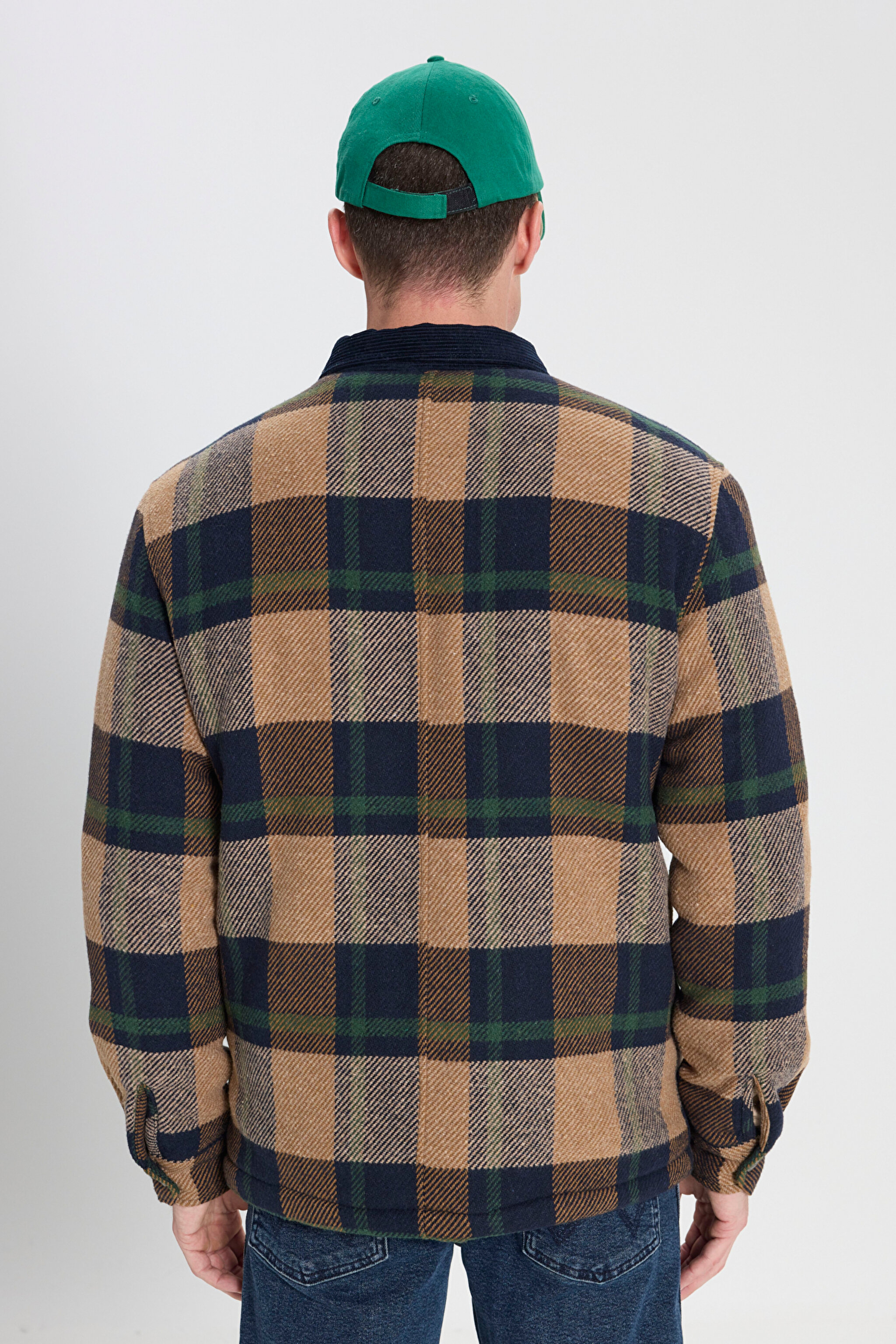 Relaxed Fit Geniş Kesim Fermuarlı Çok Renkli Ceket - Multi-W242358900 (görsel 7)