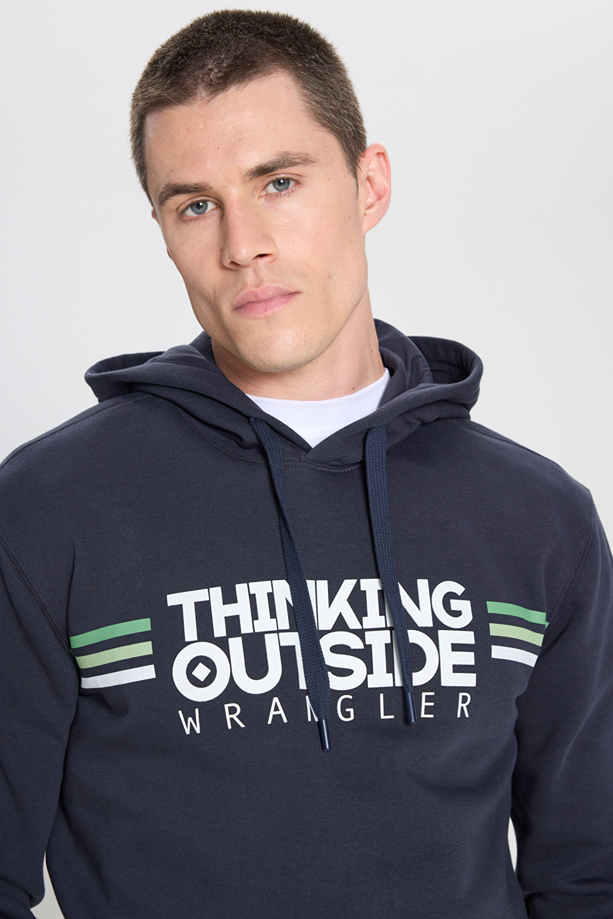 Regular Fit Normal Kesim Kapüşonlu İçi Polarlı Antrasit Sweatshirt - Anthracite-W242443003 (görsel 5)