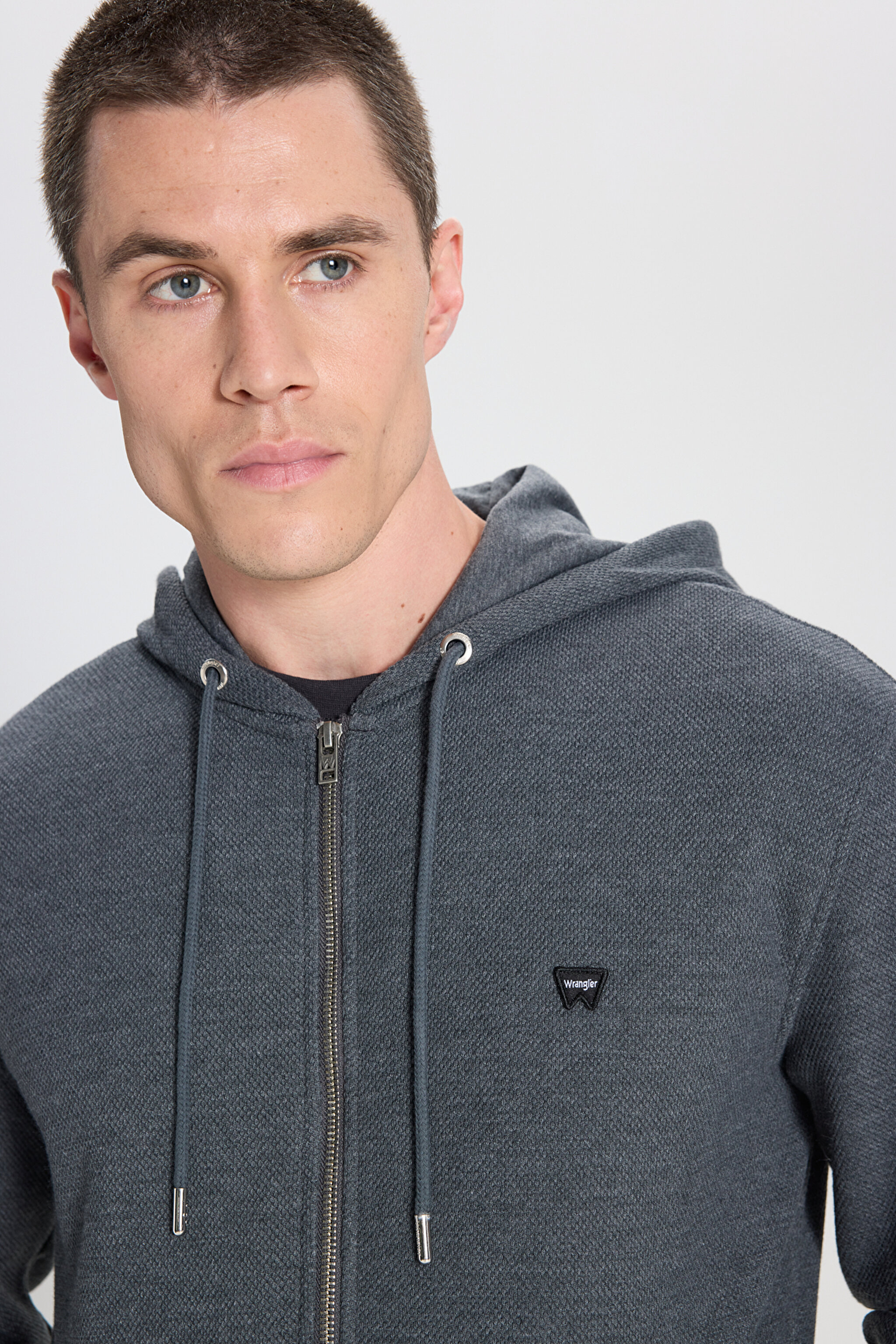 Regular Fit Normal Kesim Kapüşonlu Antrasit Melanj Sweatshirt - Antrasit Melanj-W242664ANM (görsel 4)