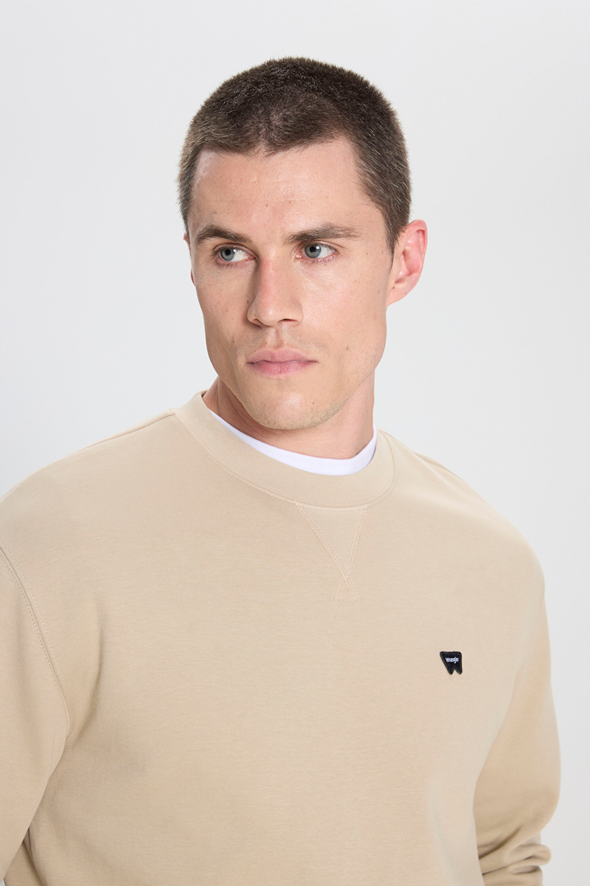 Regular Fit Normal Kesim Bisiklet Yaka Bej Sweatshirt - Beige-W242726614 (görsel 4)