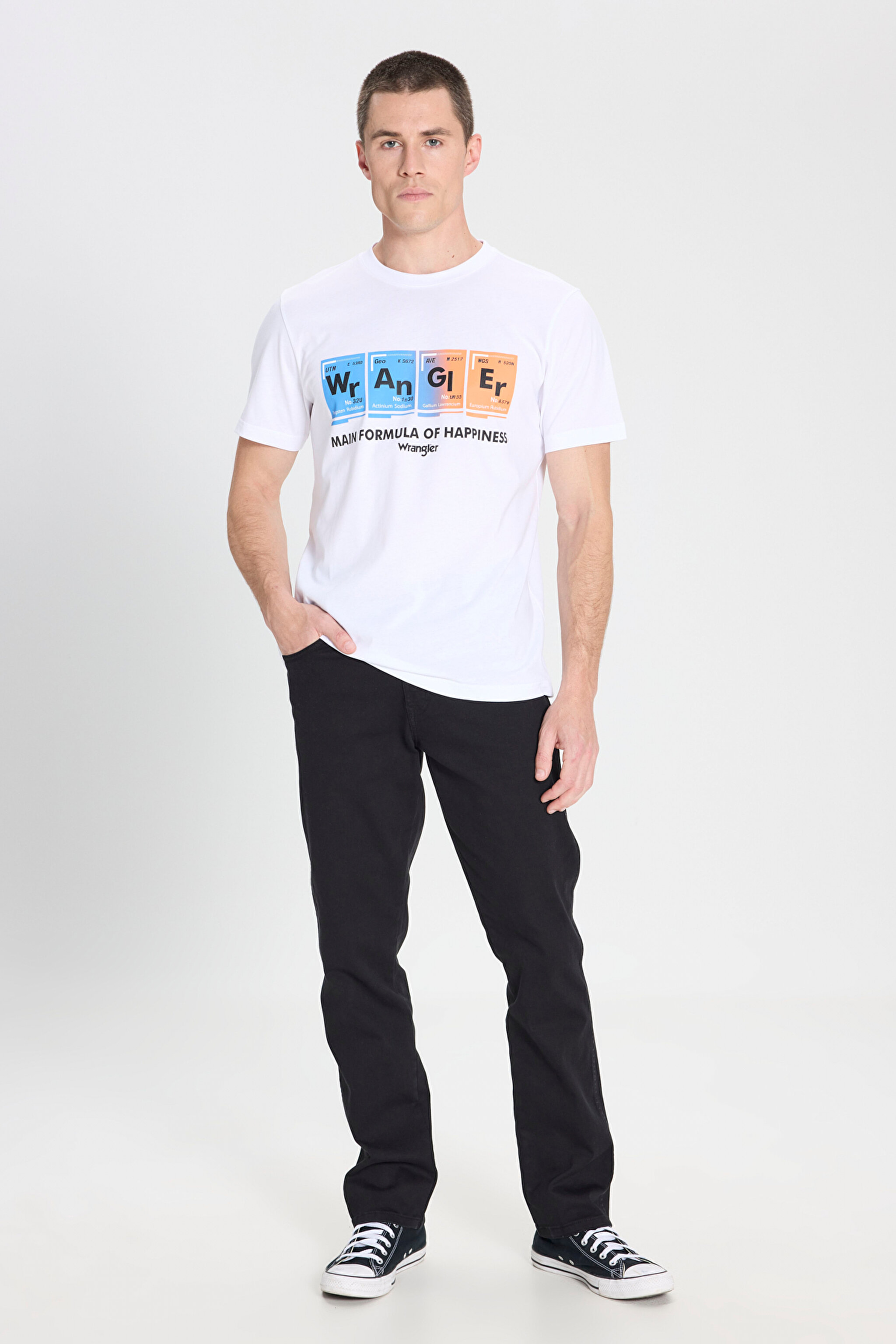 Regular Fit Normal Kesim Bisiklet Yaka Beyaz Tişört - White-W242773100 (görsel 3)