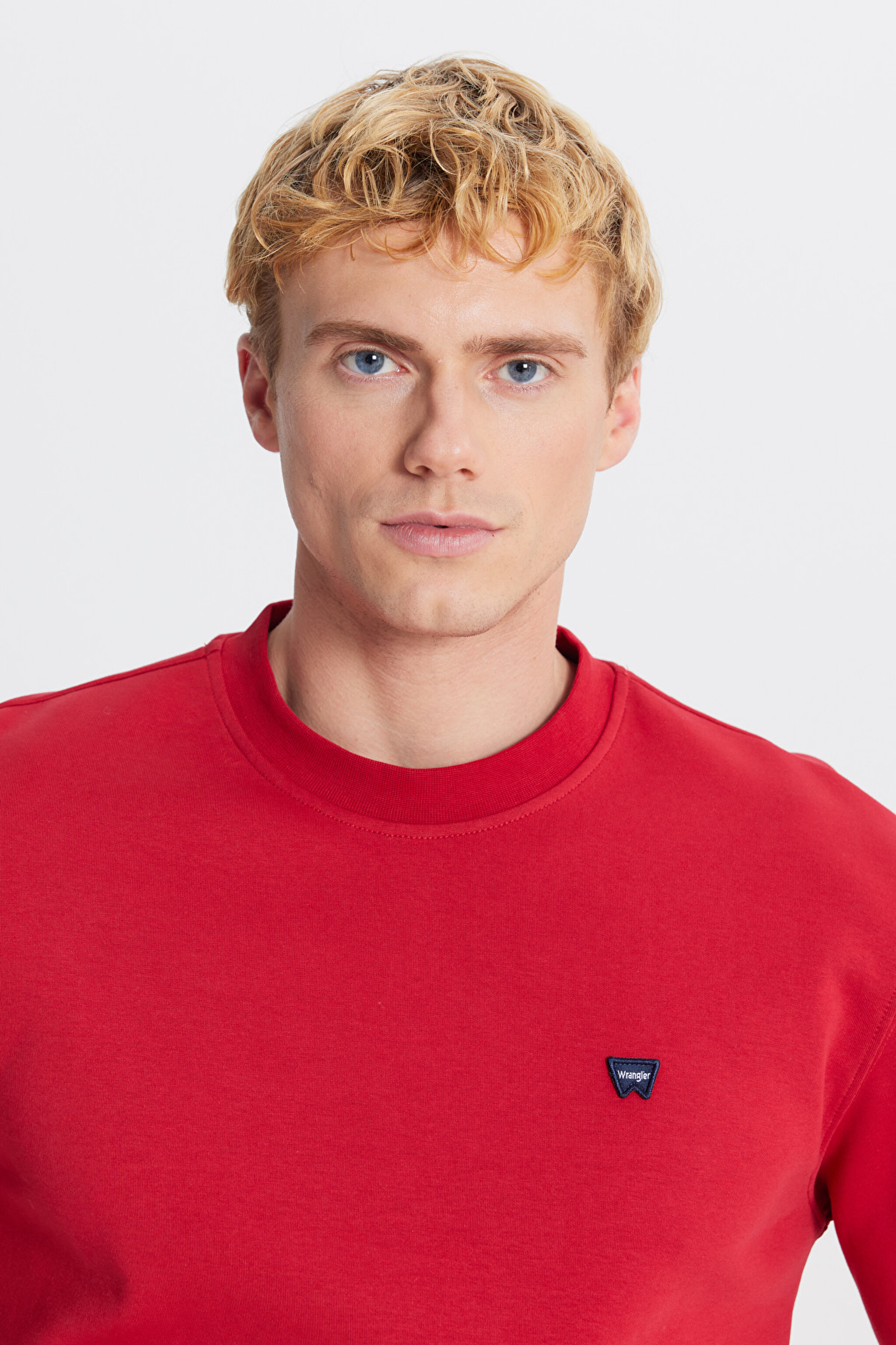 Regular Fit Normal Kesim Bisiklet Yaka Kırmızı Sweatshirt - Red-W242792A47 (görsel 4)