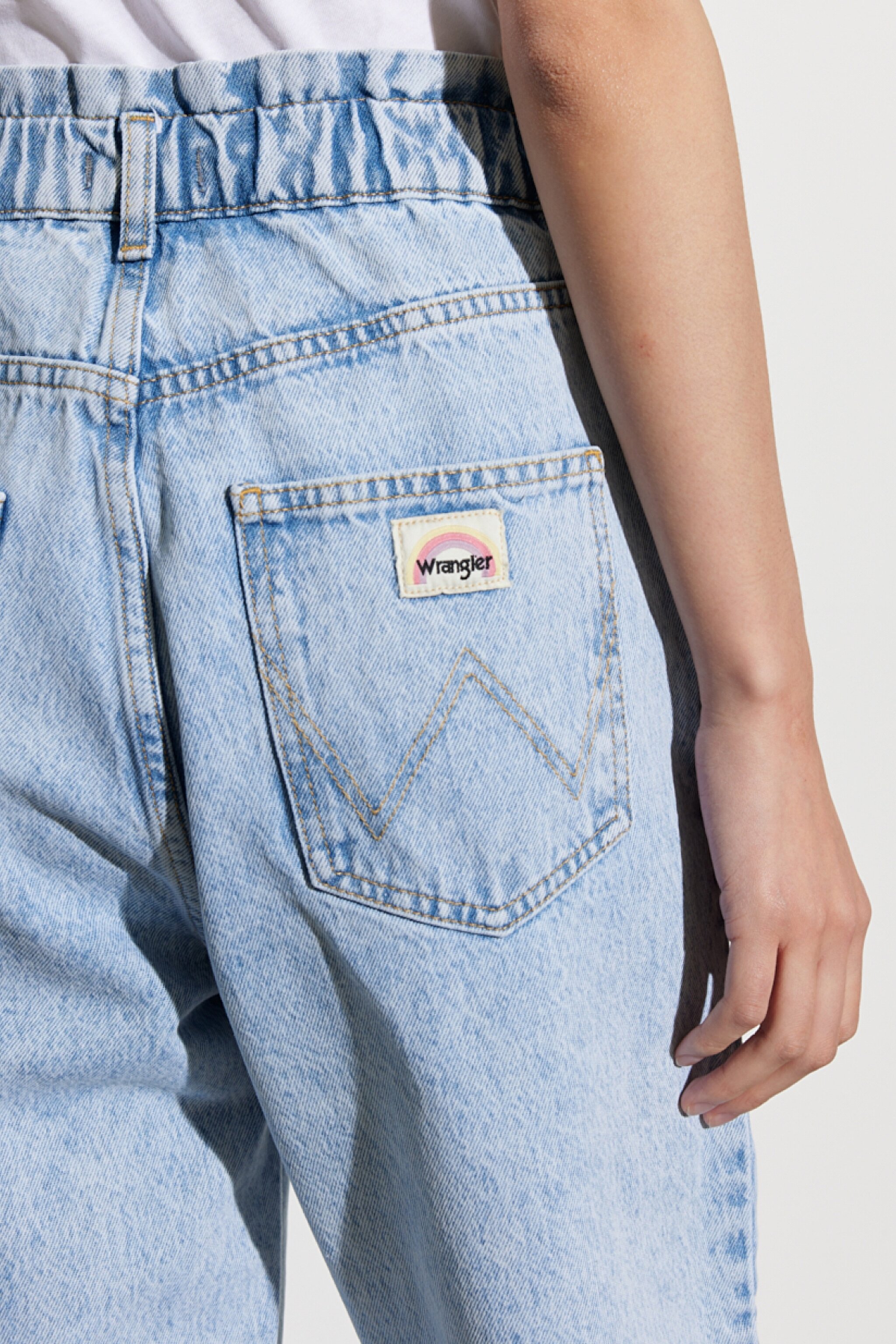 Mom Fit Denim Yüksek Bel Jean Kot Pantolon - Blue-W246002400 (görsel 6)