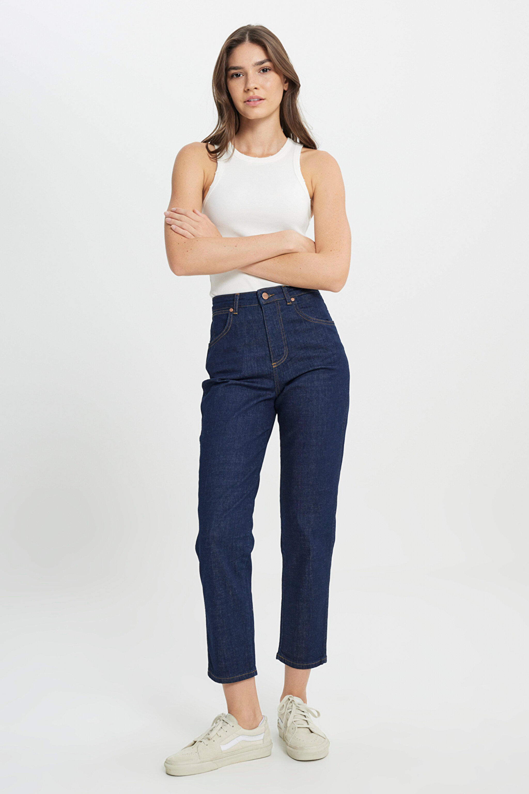 Mom Fit Denim Yüksek Bel Jean Kot Pantolon
