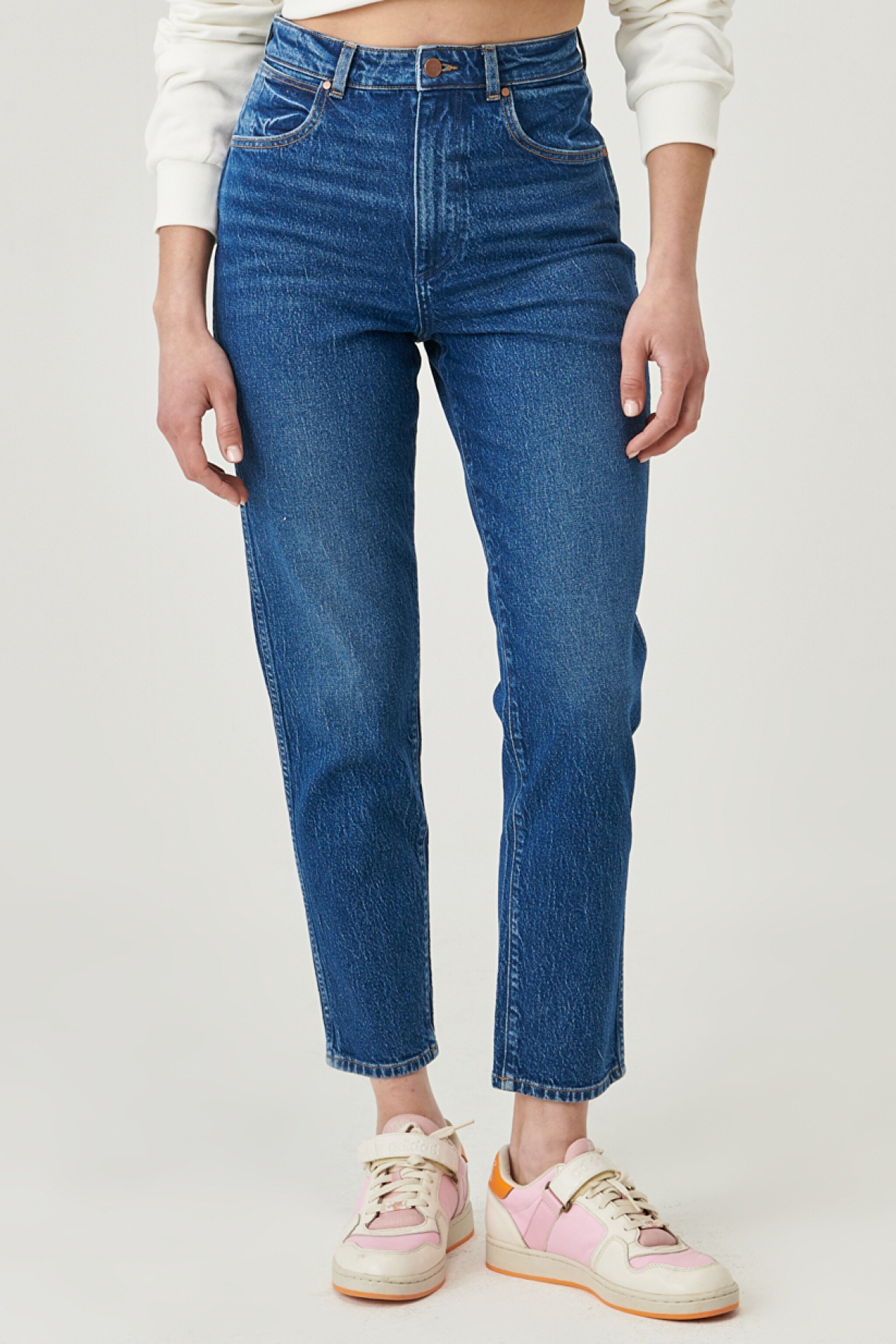 Mom Fit Denim Yüksek Bel Jean Kot Pantolon - Night Shift-W2463841E (görsel 3)