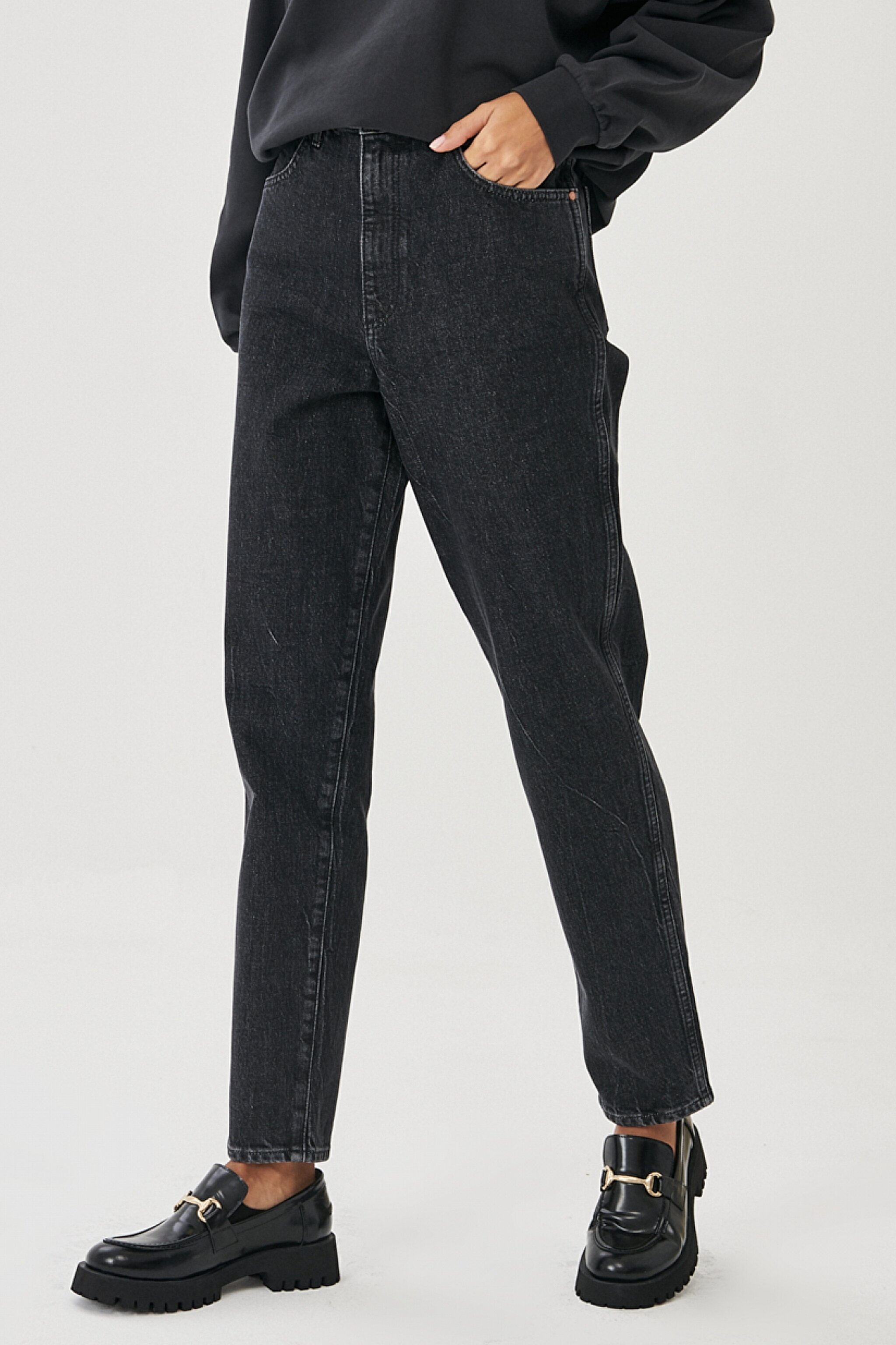 Mom Fit Denim Yüksek Bel Jean Kot Pantolon