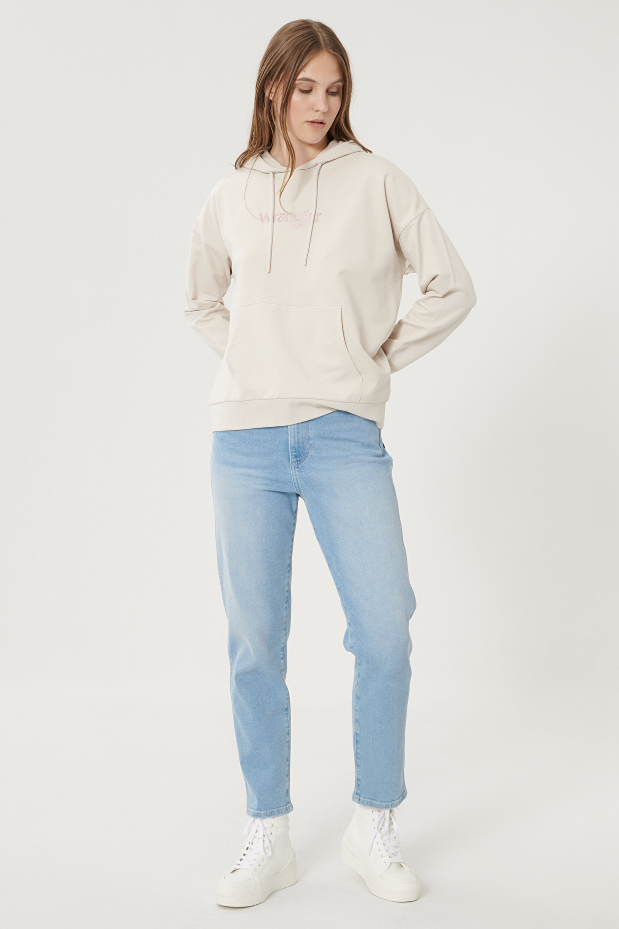 Mom Denim Esnek Jean Kot Pantolon - Light Blue-W246ZH280 (görsel 2)