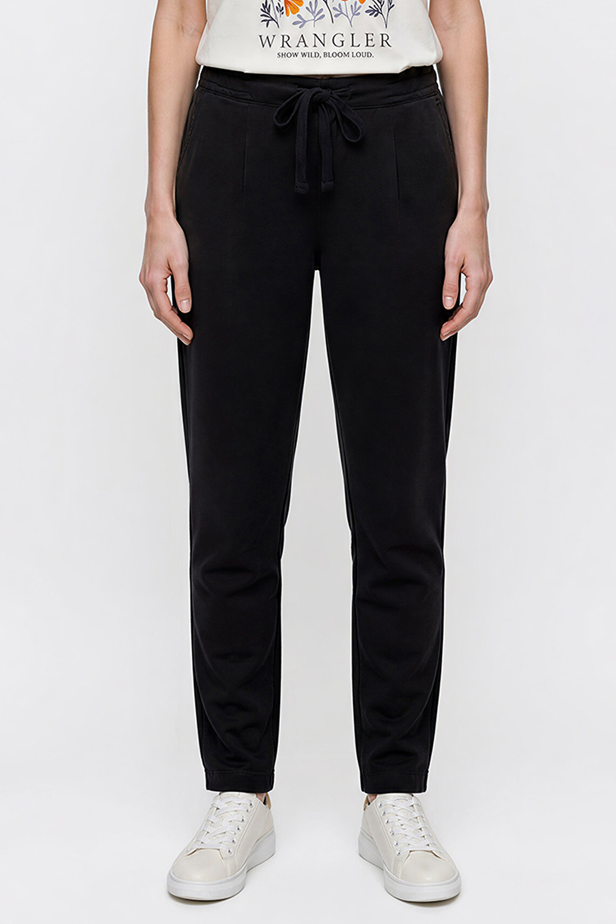 Regular Fit Normal Kesim Normal Bel Yumuşak Dokulu Haki Pantolon - Black-W2510508001 (görsel 4)