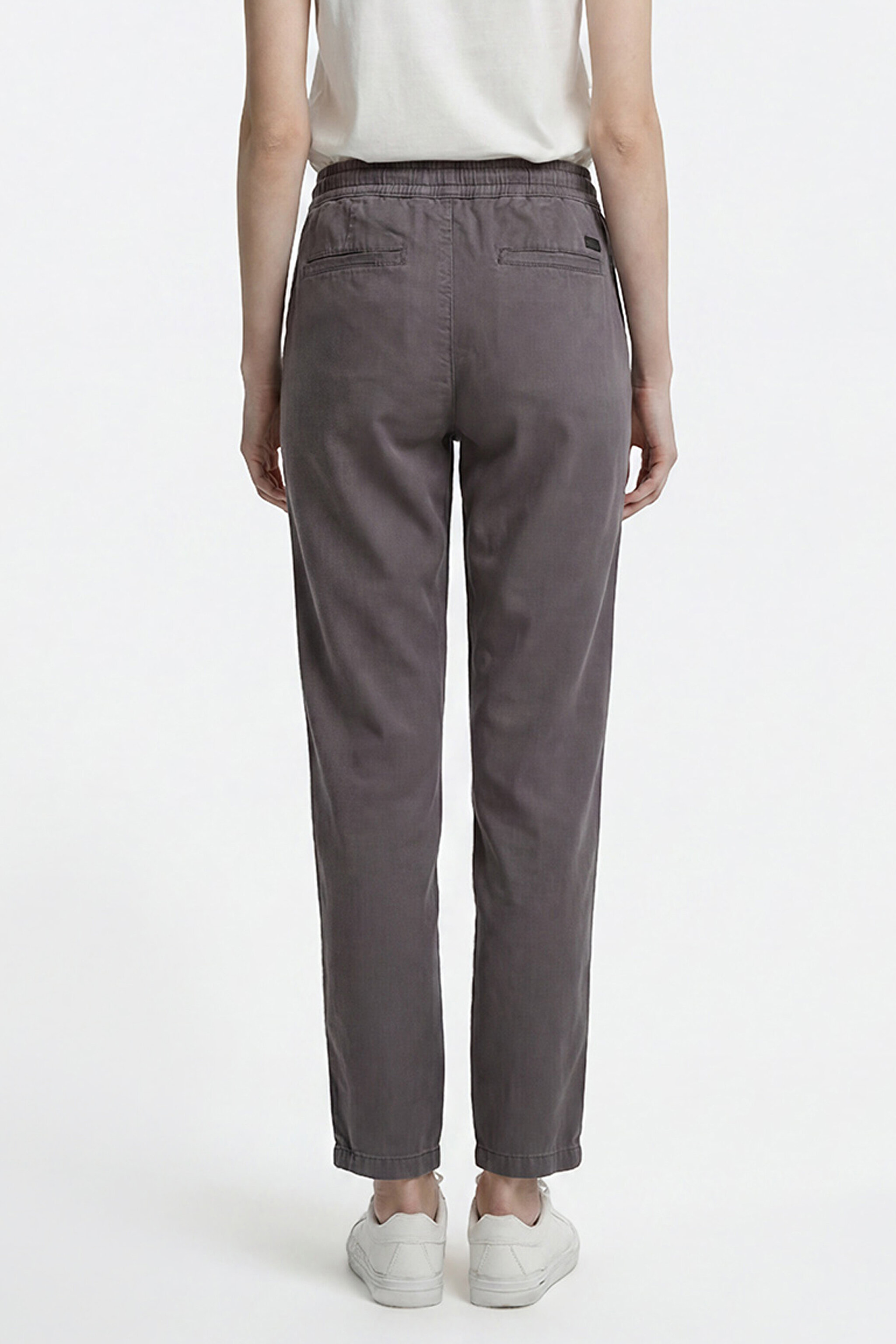 Regular Fit Normal Kesim Normal Bel Yumuşak Dokulu Haki Pantolon - Anthracite-W2510508003 (görsel 5)