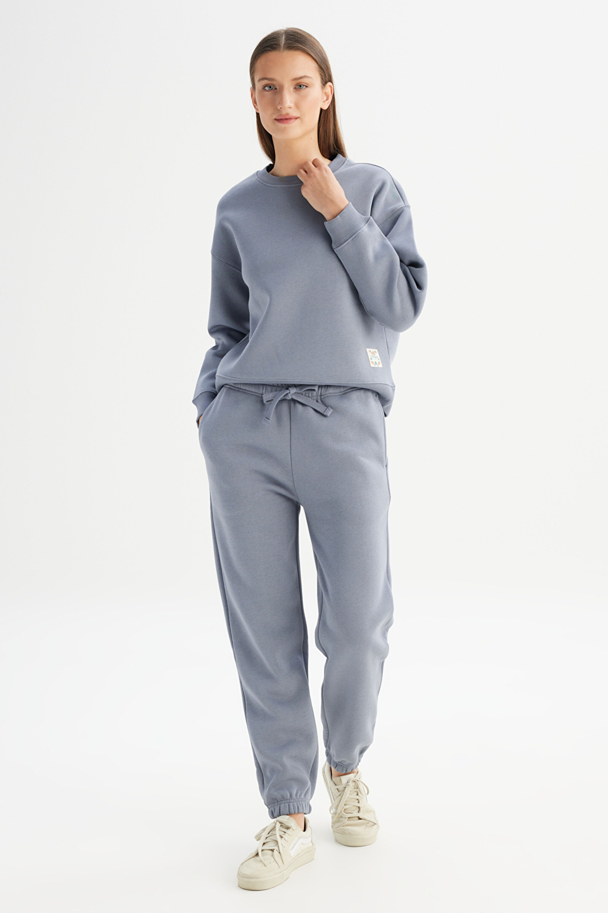 Pamuklu Regular Fit Normal Kesim Cepli Jogger Sweatpant