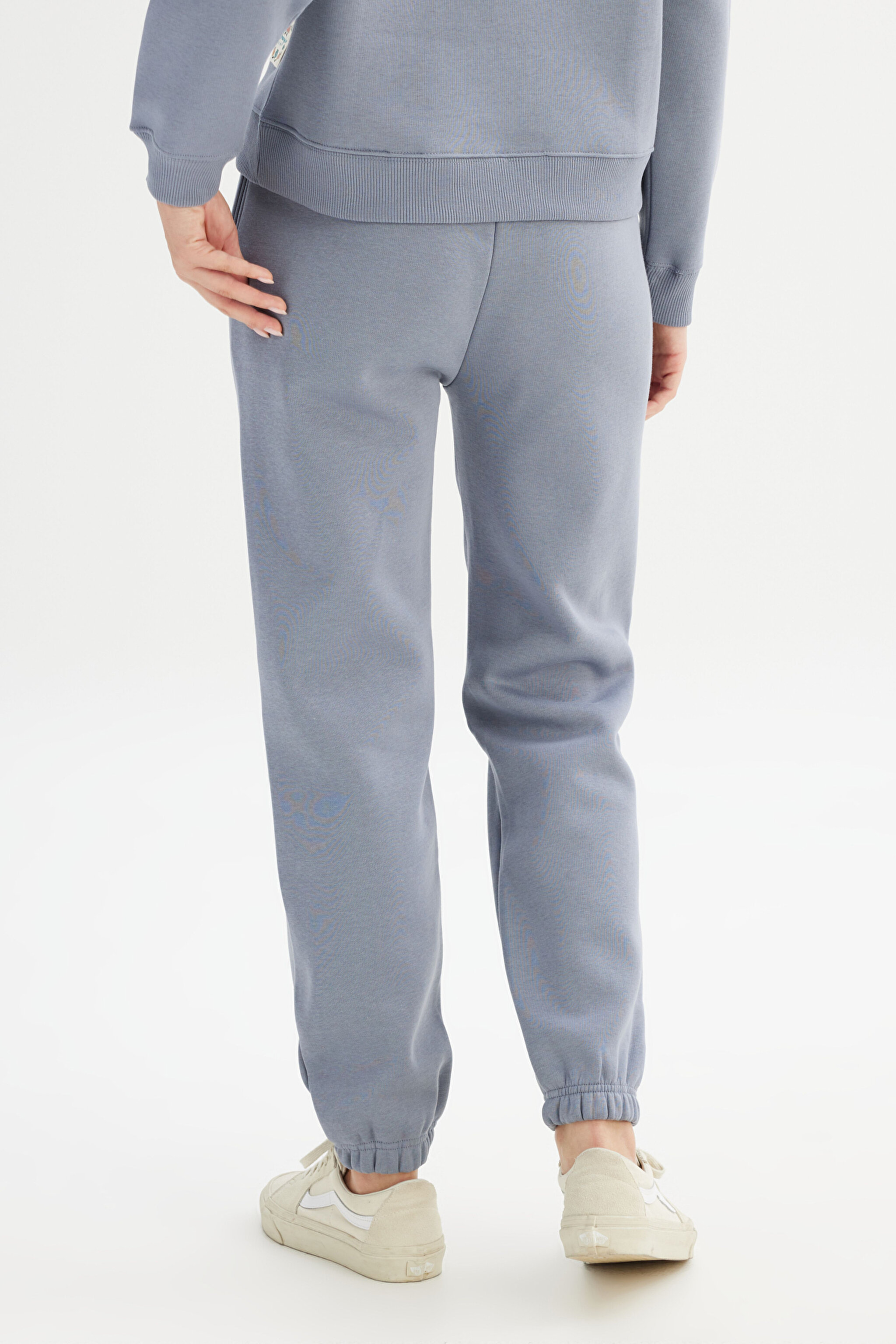 Pamuklu Regular Fit Normal Kesim Cepli Jogger Sweatpant - Blue-W2520196400 (görsel 5)