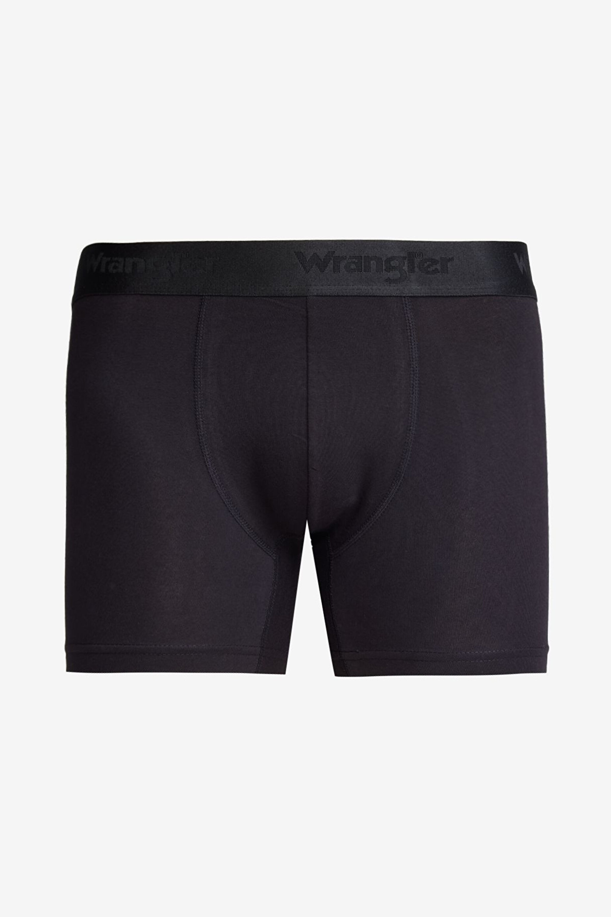 Regular Fit Normal Kesim Siyah Pamuklu Esnek Boxer