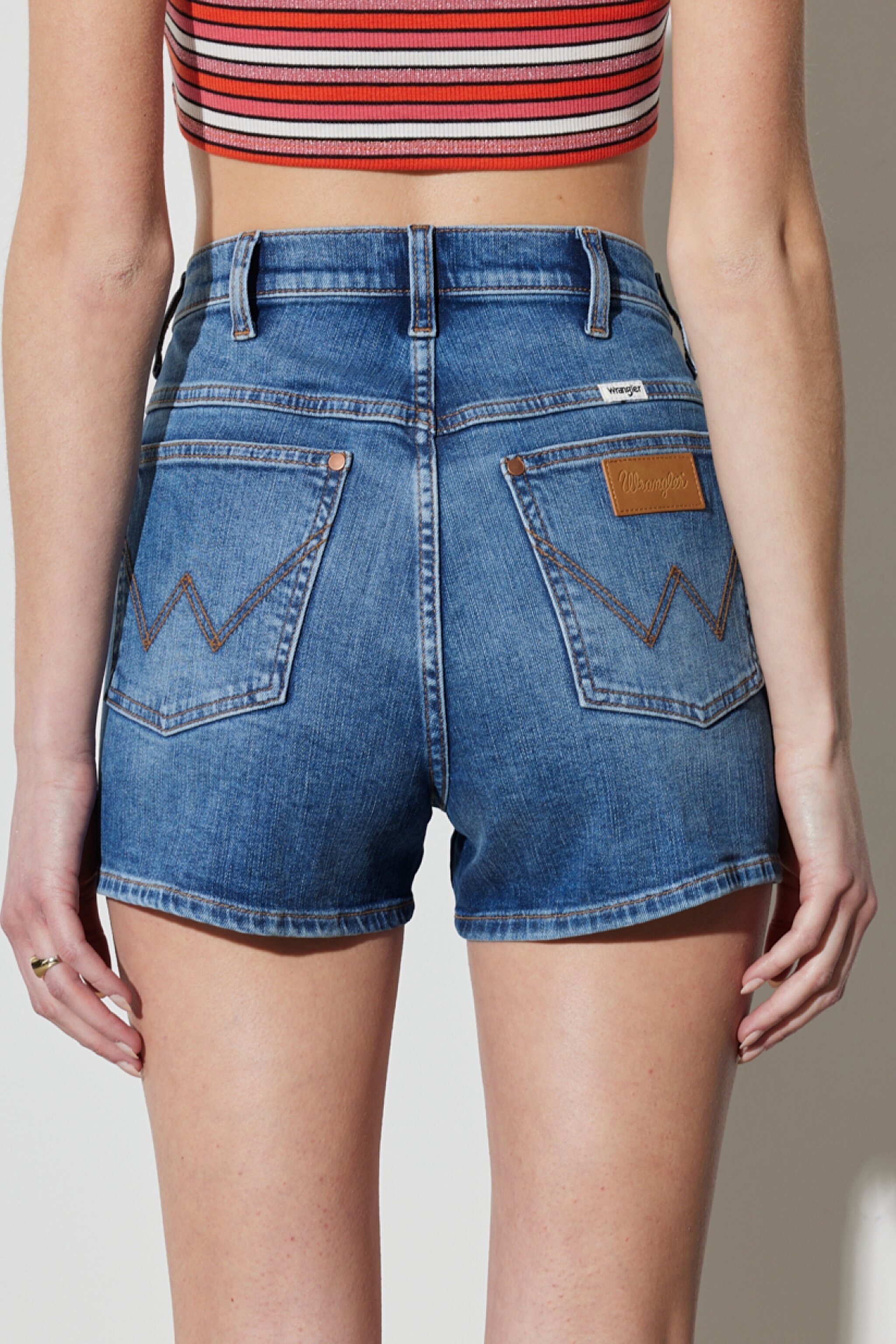 Festival Regular Fit Normal Kesim %100 Pamuk Yüksek Bel Jean Kot Şort - Preloved-W25J7316O (görsel 7)