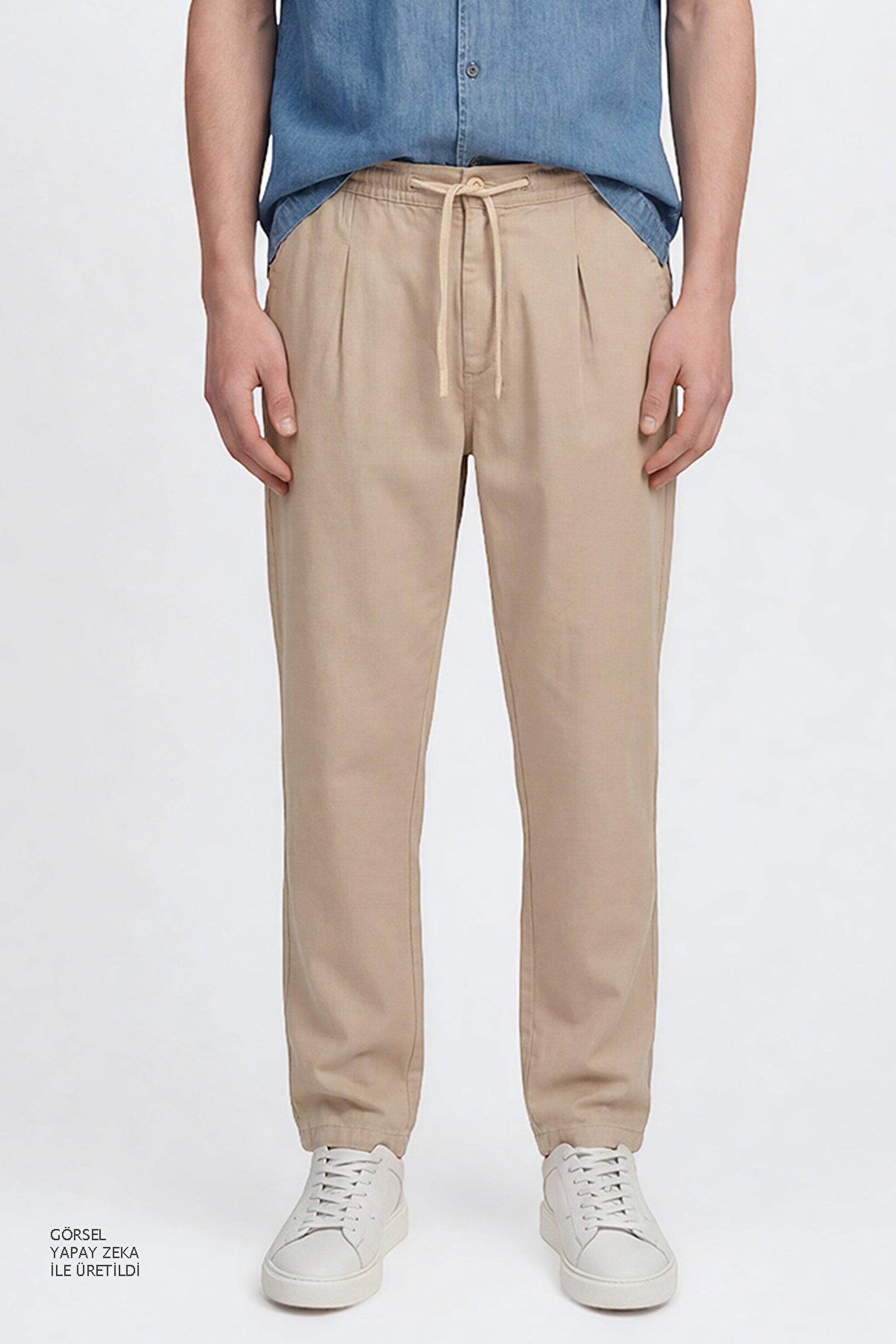 Regular Fit Normal Kesim Yumuşak Dokulu Siyah Pantolon - Stone-W2610167013 (görsel 4)