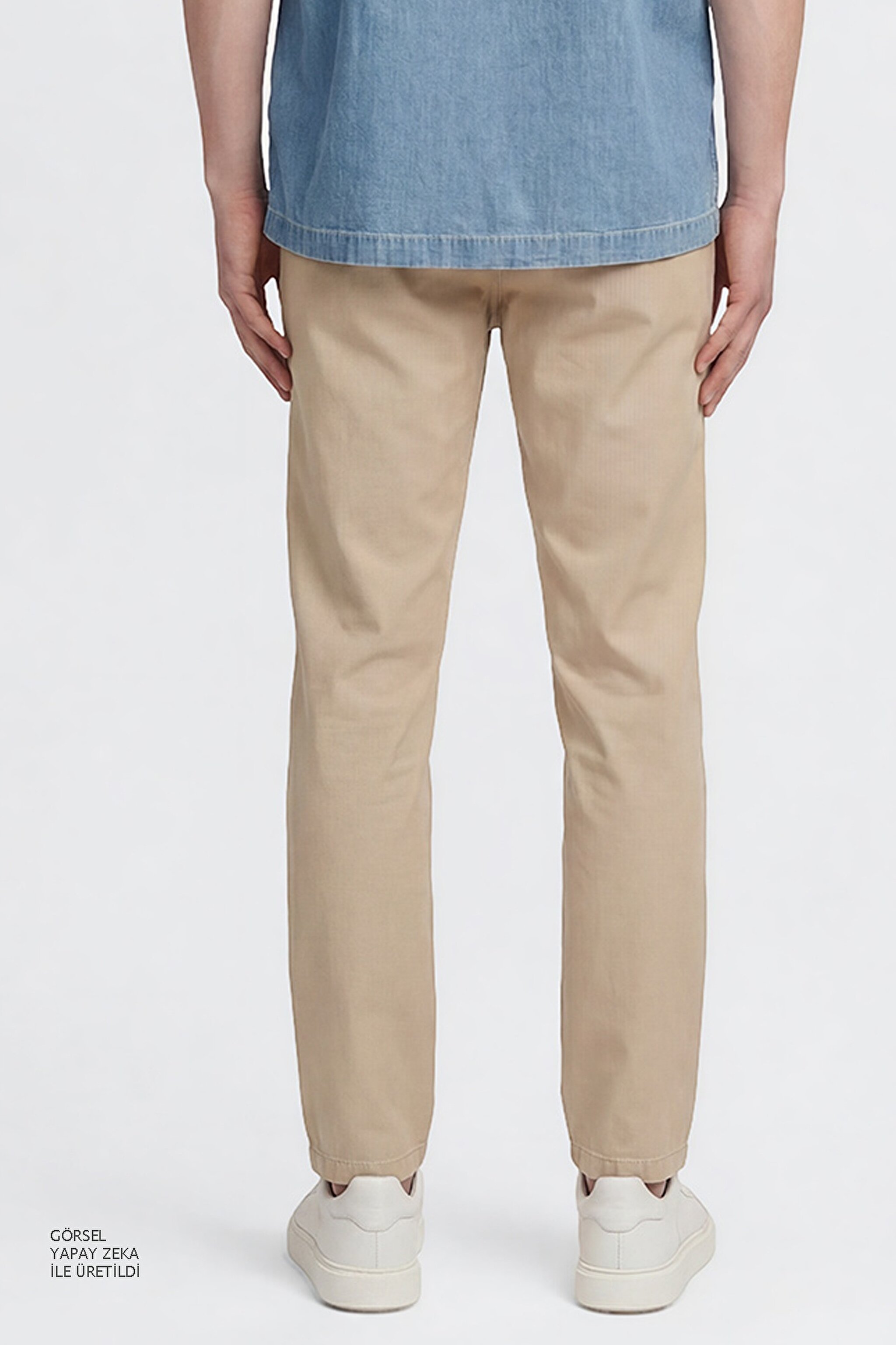 Regular Fit Normal Kesim Yumuşak Dokulu Siyah Pantolon - Stone-W2610167013 (görsel 5)