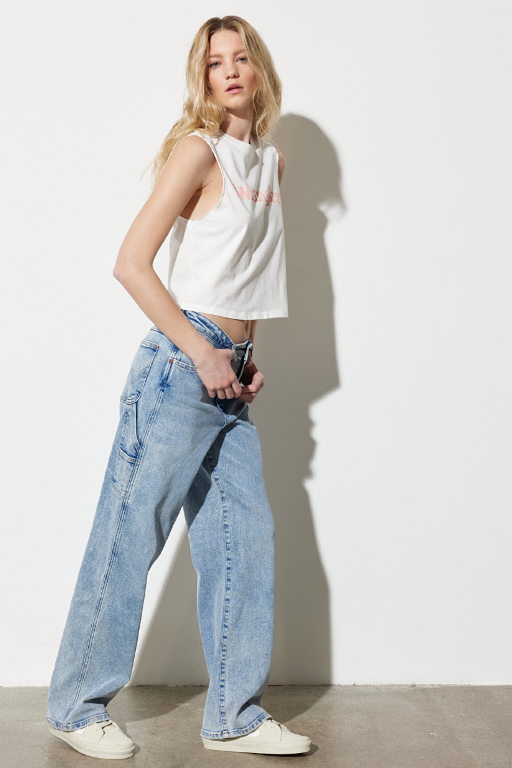 Mom Carpenter Fit Normal Bel Düz Paça Mavi Esnek Jean Kot Pantolon - Cool Spot-W26CYLZ36 (görsel 4)