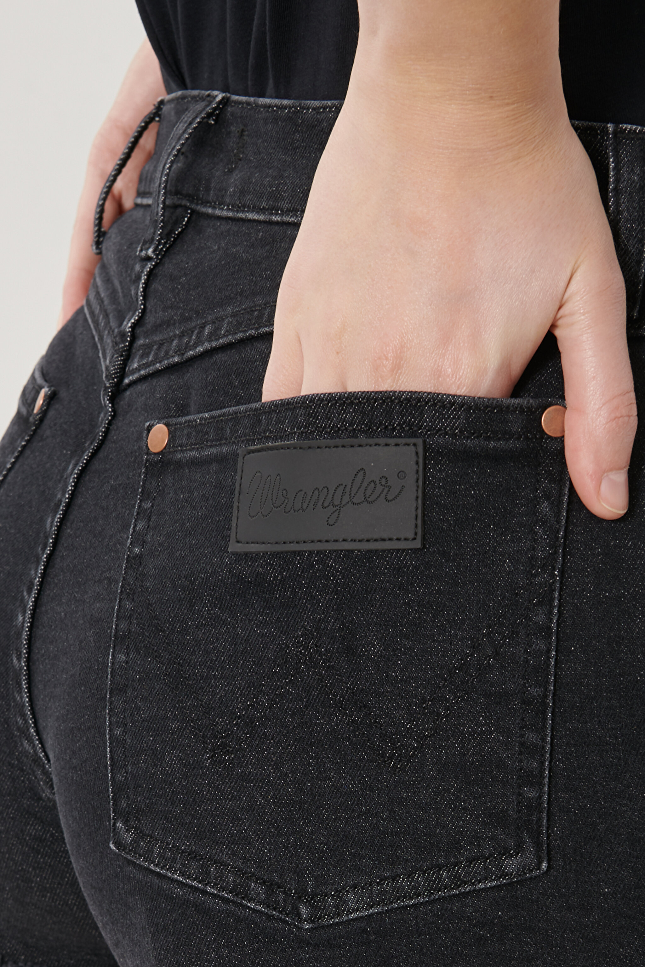 Denim Kot Şort - Black-W26FKO96B (görsel 5)