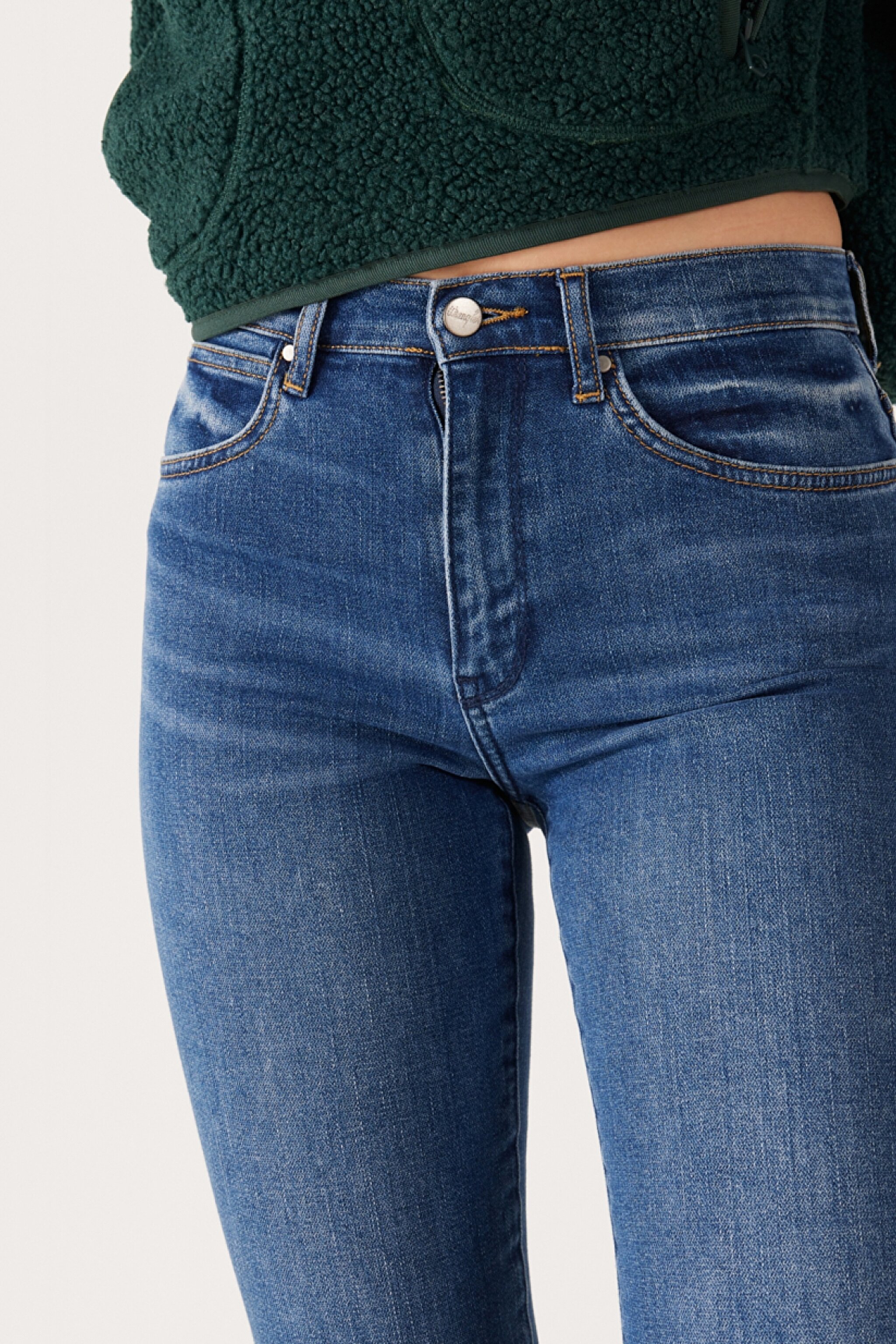 Slim Fit Dar Kesim Normal Bel Mavi Esnek Jean Kot Pantolon - Juniper-W26L4737A (görsel 4)