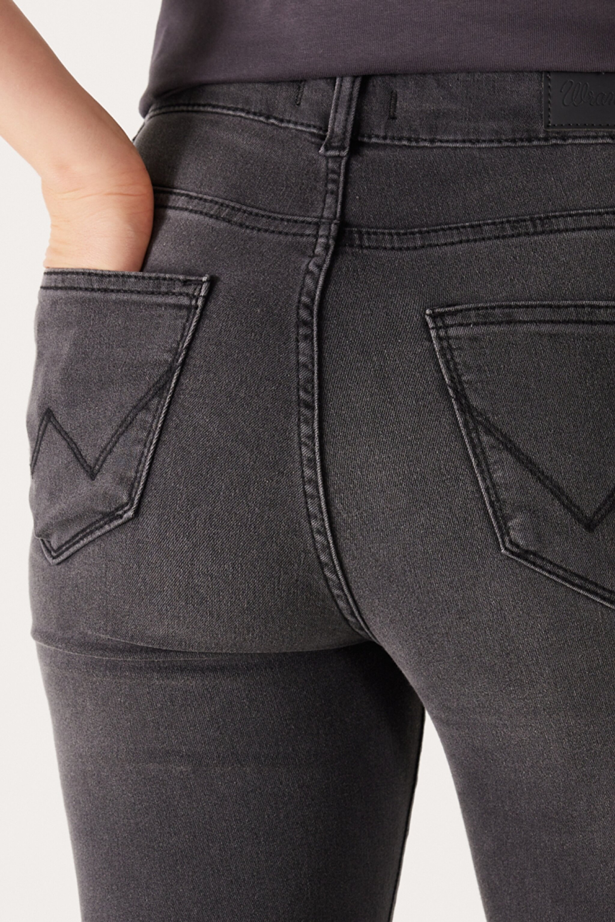 Slim Fit Dar Kesim Normal Bel Siyah Esnek Jean Kot Pantolon - Zuri-W26LKBT15 (görsel 5)