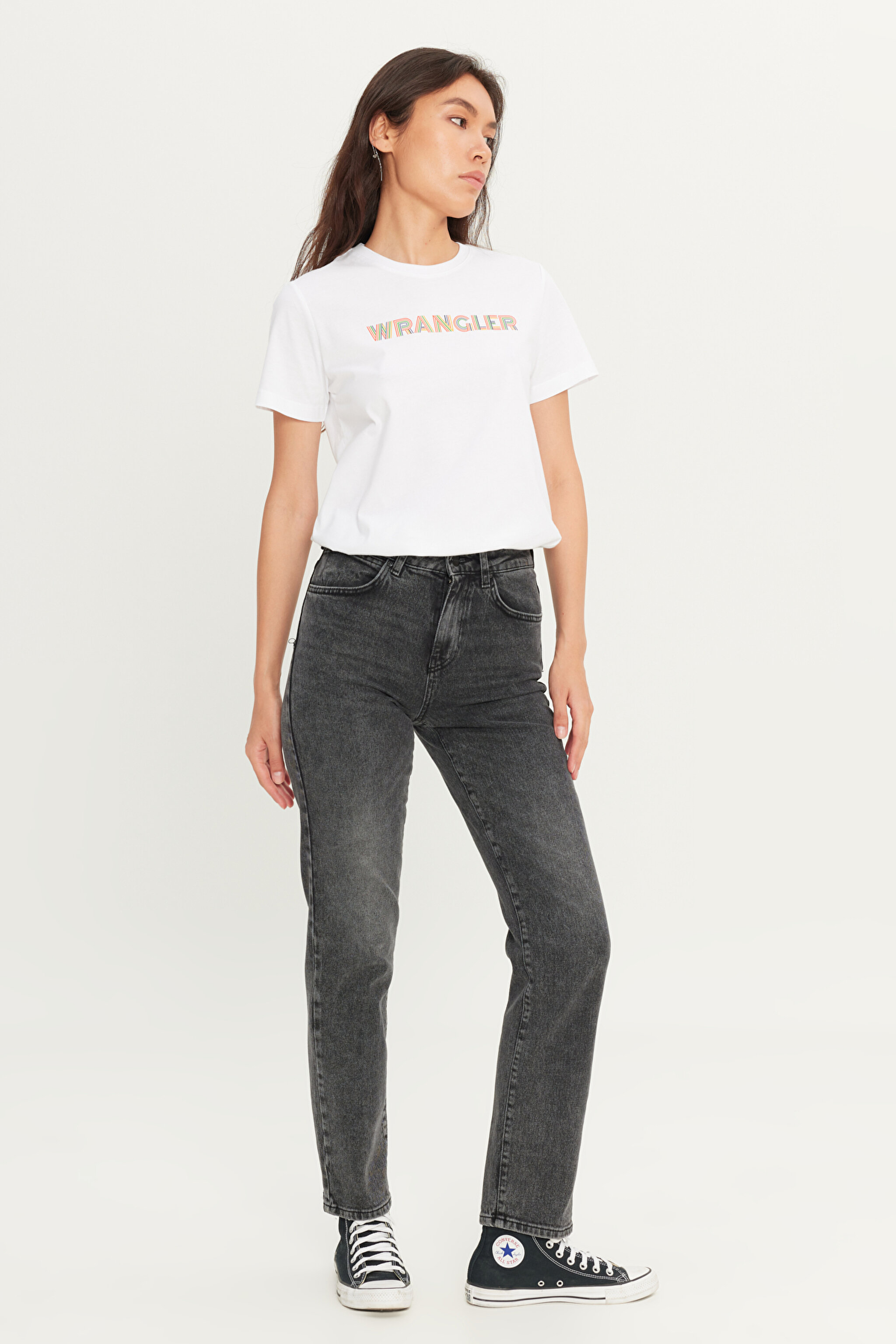 Straight Fit Düz Kesim Normal Bel Koyu Antrasit Esnek Jean Denim Pantolon - Dark Anthracite-W26R009050 (görsel 2)