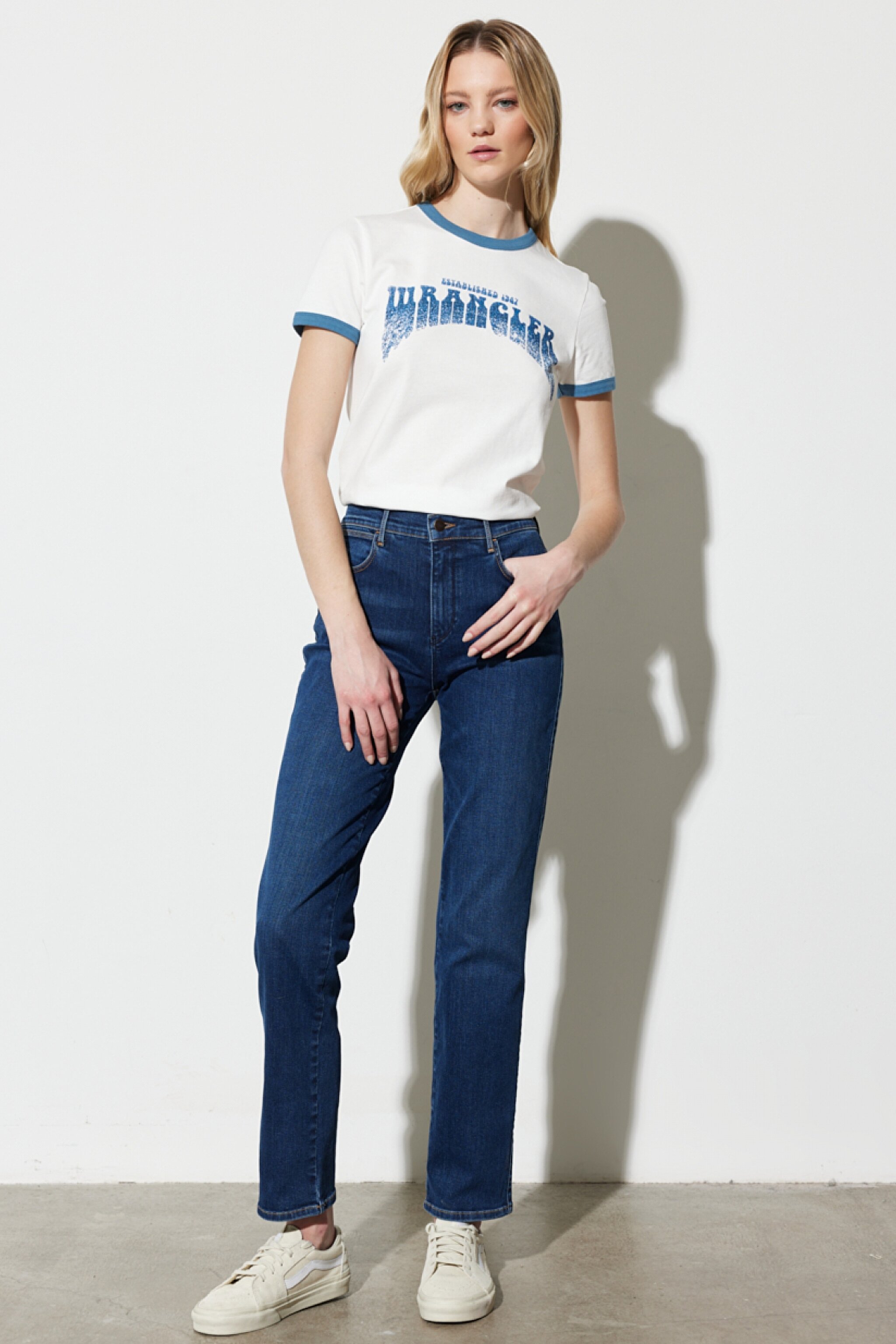 Straight Fit Düz Kesim Yüksek Bel  Esnek Jean Kot Pantolon - Anabel-W26RCY37Q (görsel 2)