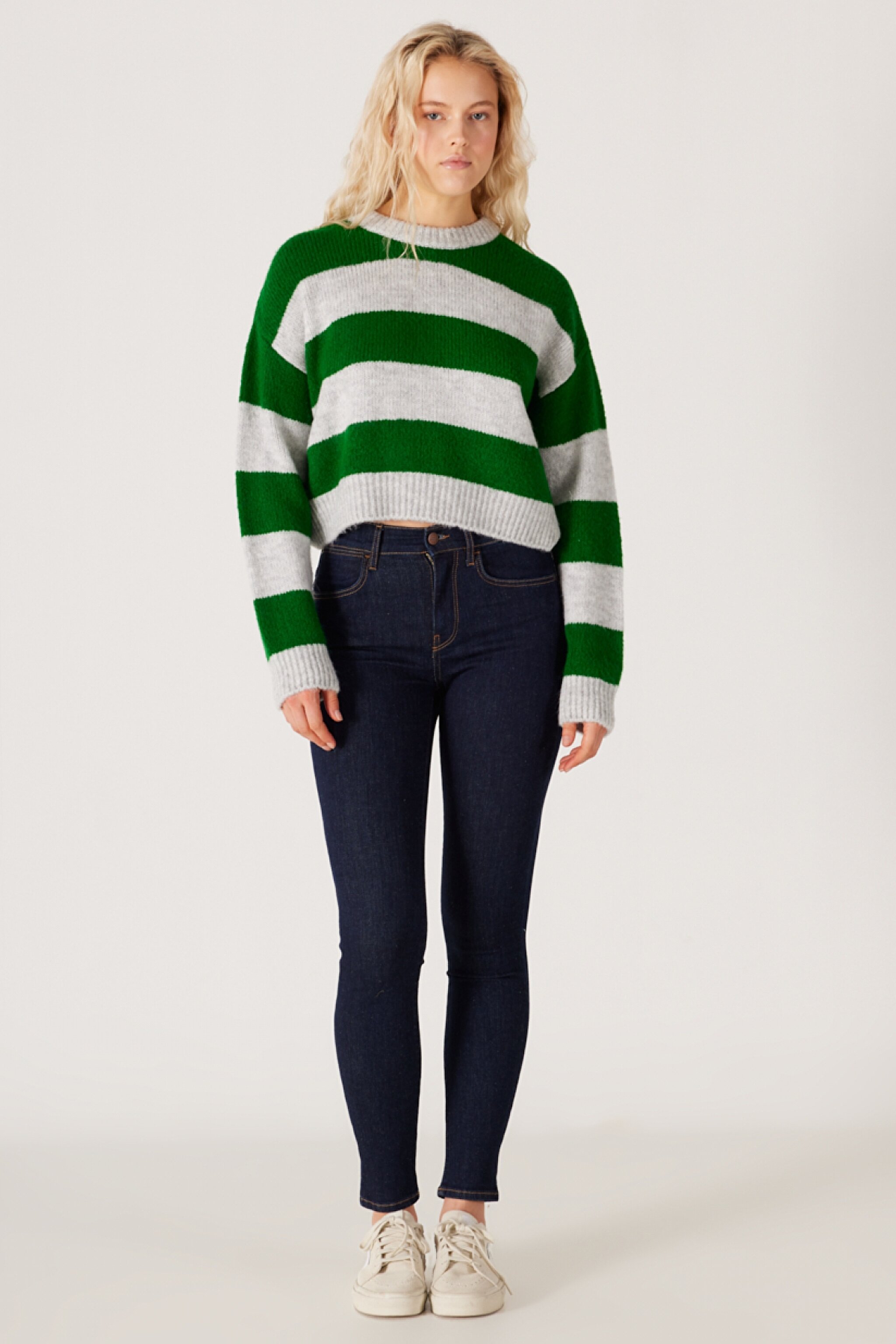 High Rise Skinny Fit Dar Kesim Yüksek Bel Esnek Jean Kot Pantolon - Rinse-W27H01736 (görsel 2)