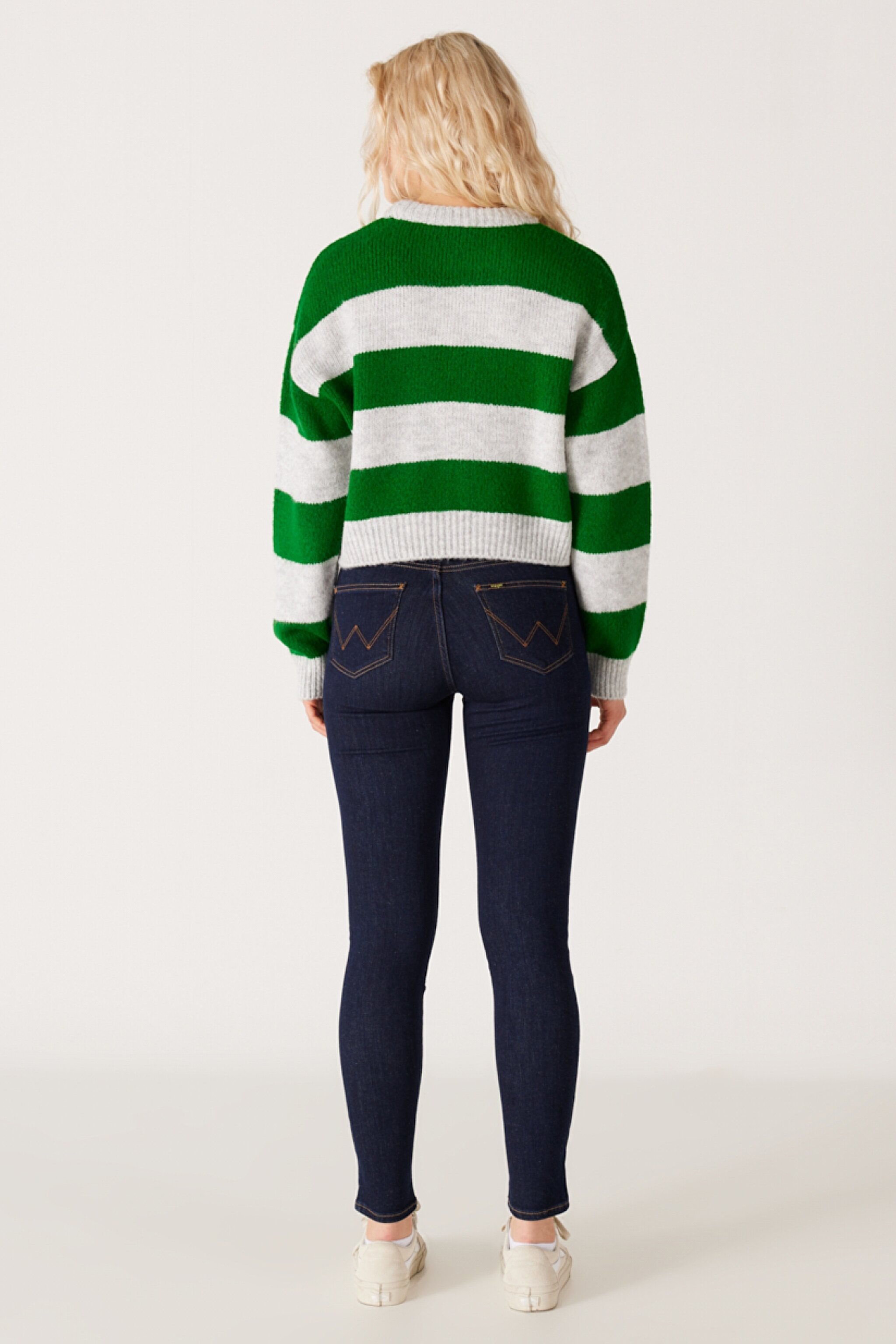 High Rise Skinny Fit Dar Kesim Yüksek Bel Esnek Jean Kot Pantolon - Rinse-W27H01736 (görsel 8)
