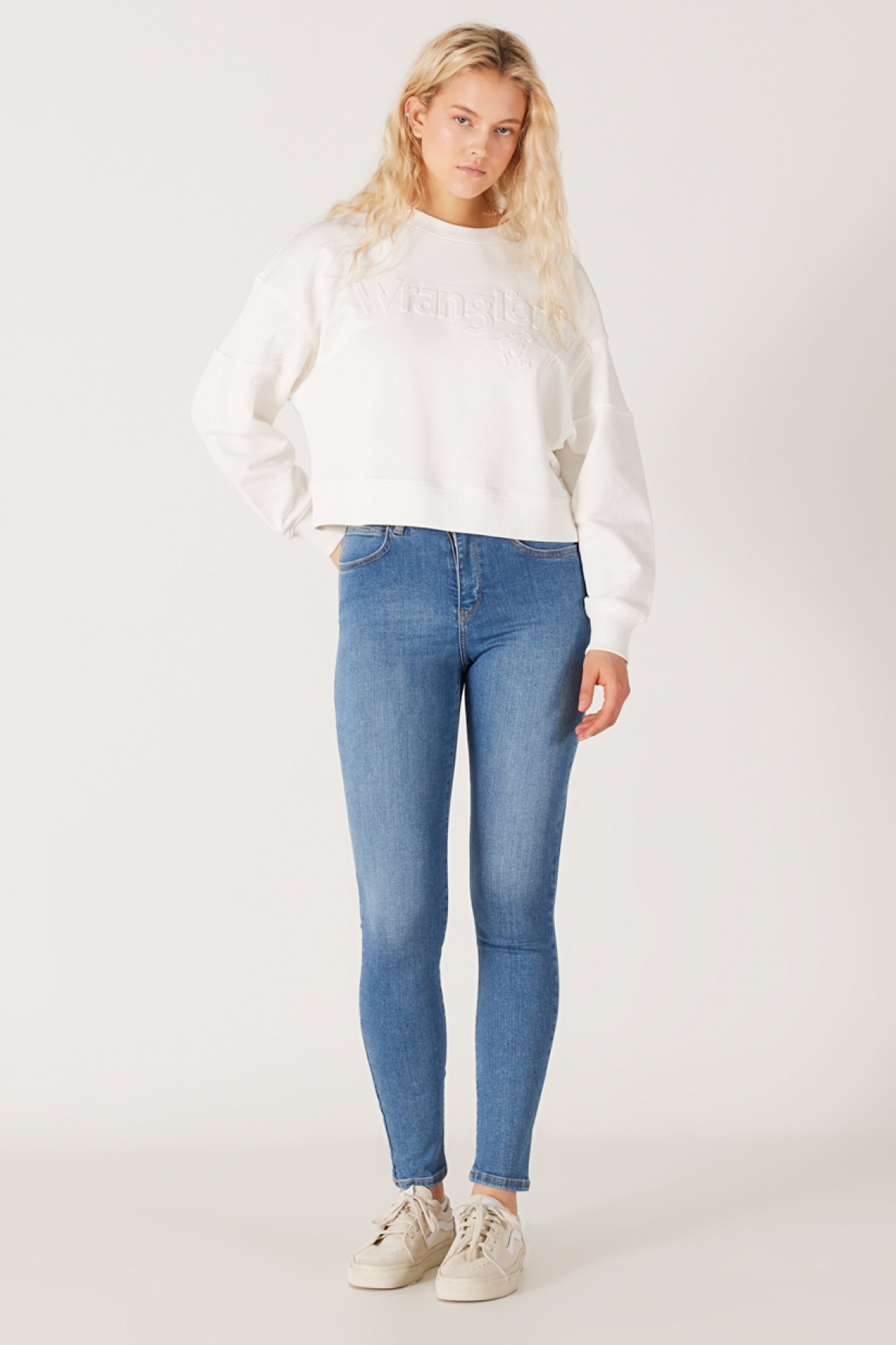 High Rise Skinny Fit Dar Kesim Yüksek Bel Açık Mavi Esnek Jean Kot Pantolon - Light Blue-W27H017404 (görsel 3)