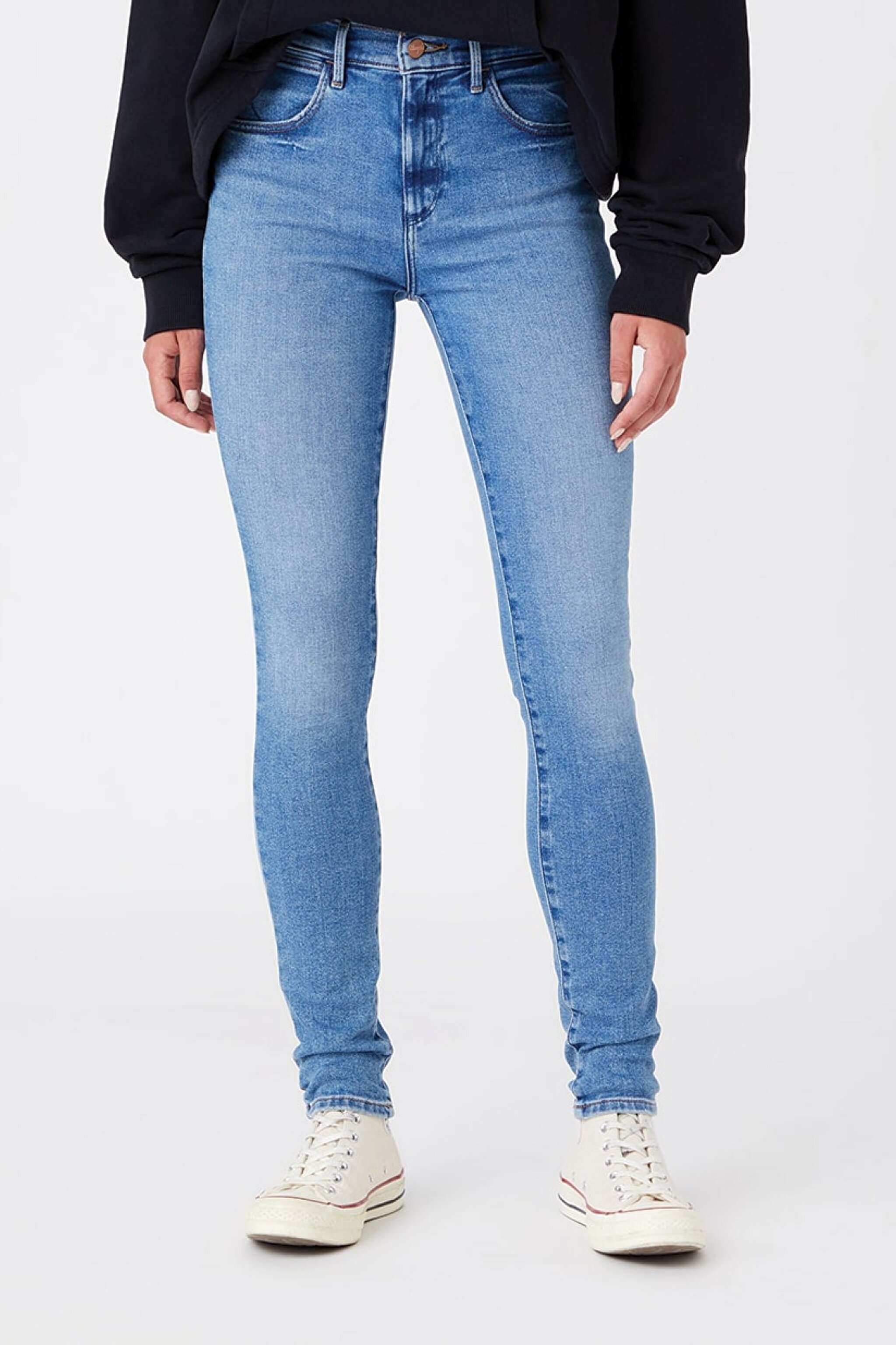 High Rise Skinny Fit Denim Esnek Yüksek Bel Jean Kot Pantolon