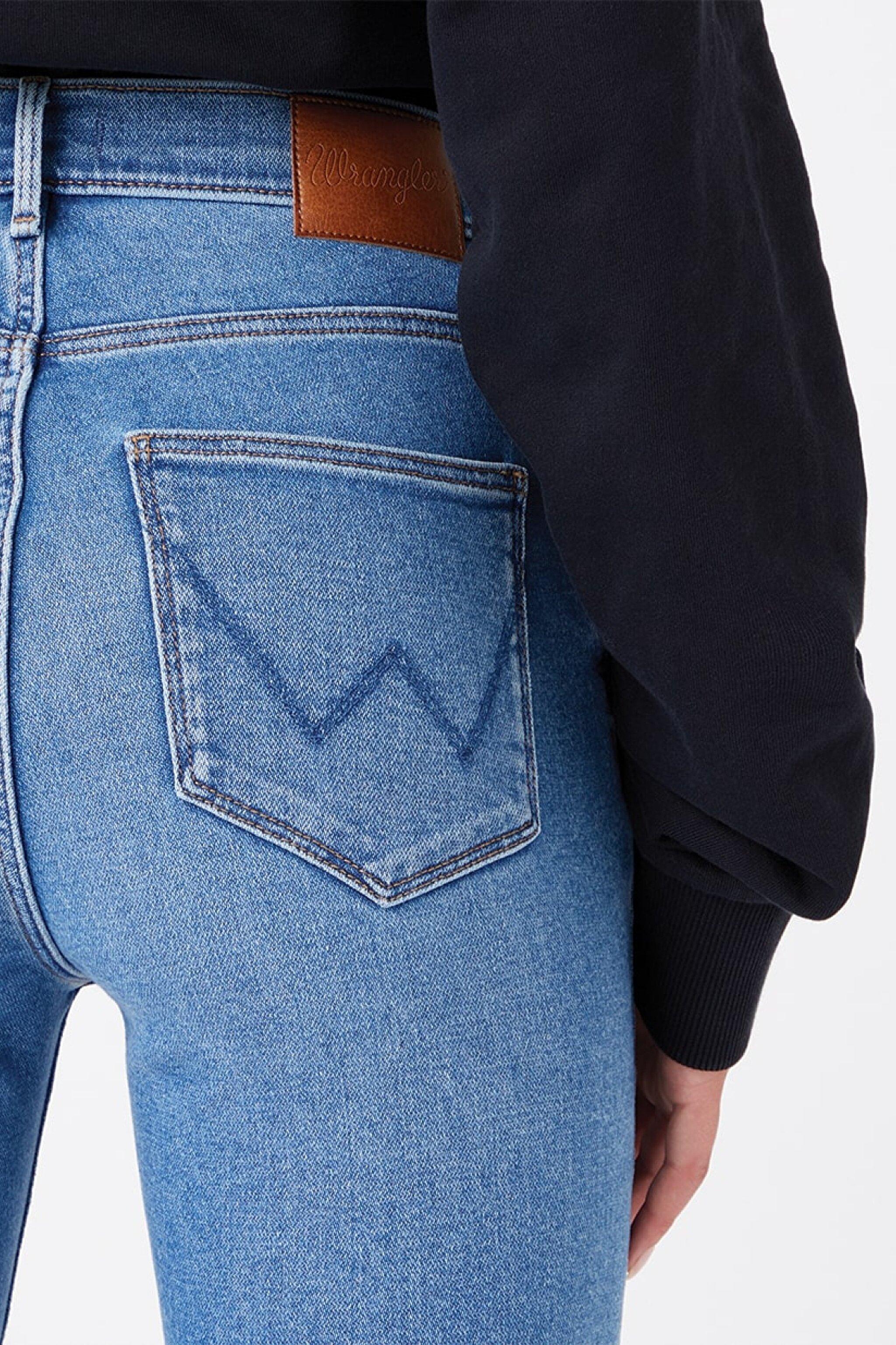 High Rise Skinny Fit Denim Esnek Yüksek Bel Jean Kot Pantolon - River-W27H4741G (görsel 2)