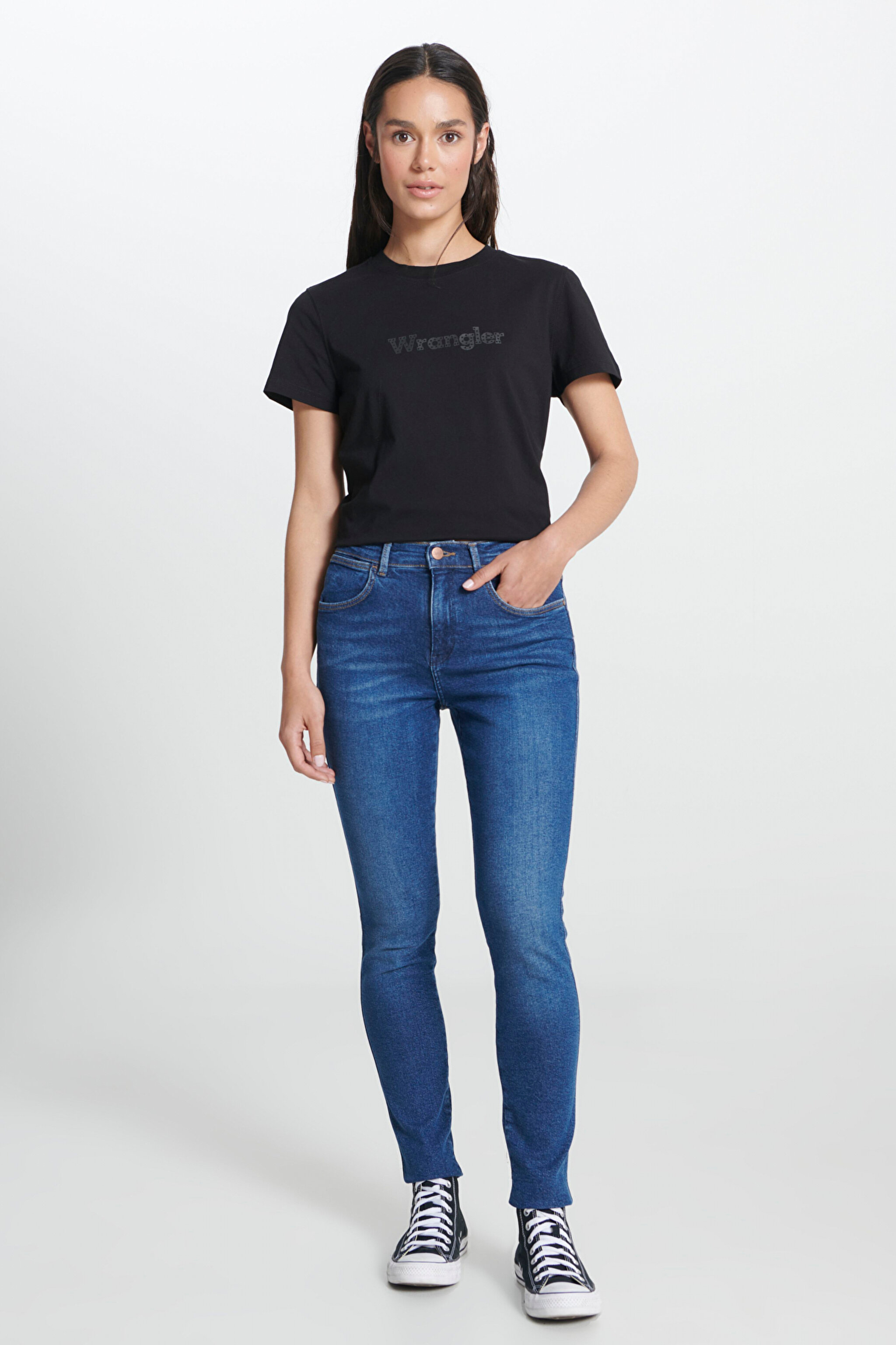 Skinny Fit Dar Kesim Yüksek Bel Jean Pantolon - Good News-W27HXR44Z (görsel 2)