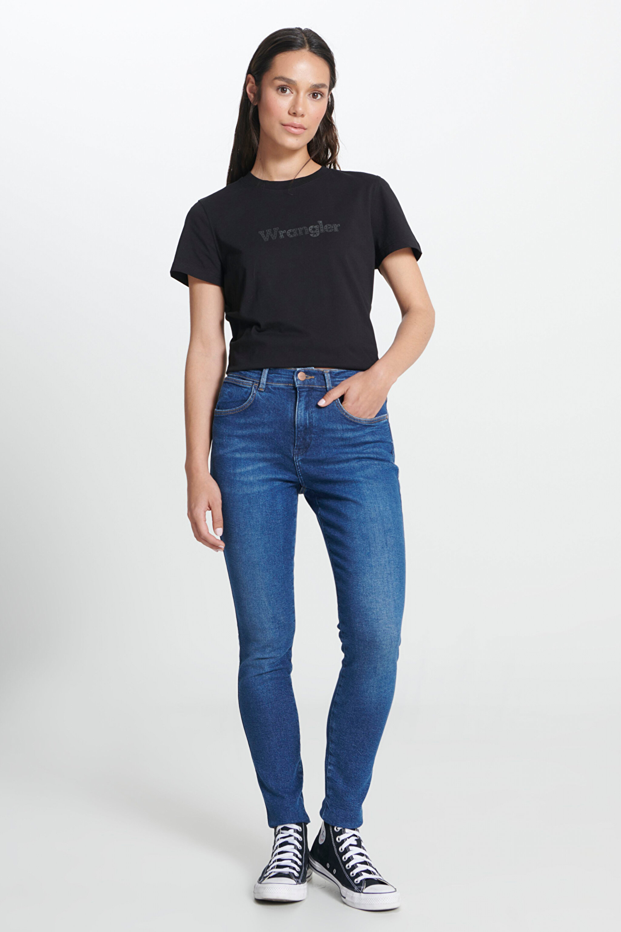 Skinny Fit Dar Kesim Yüksek Bel Jean Pantolon - Good News-W27HXR44Z (görsel 3)