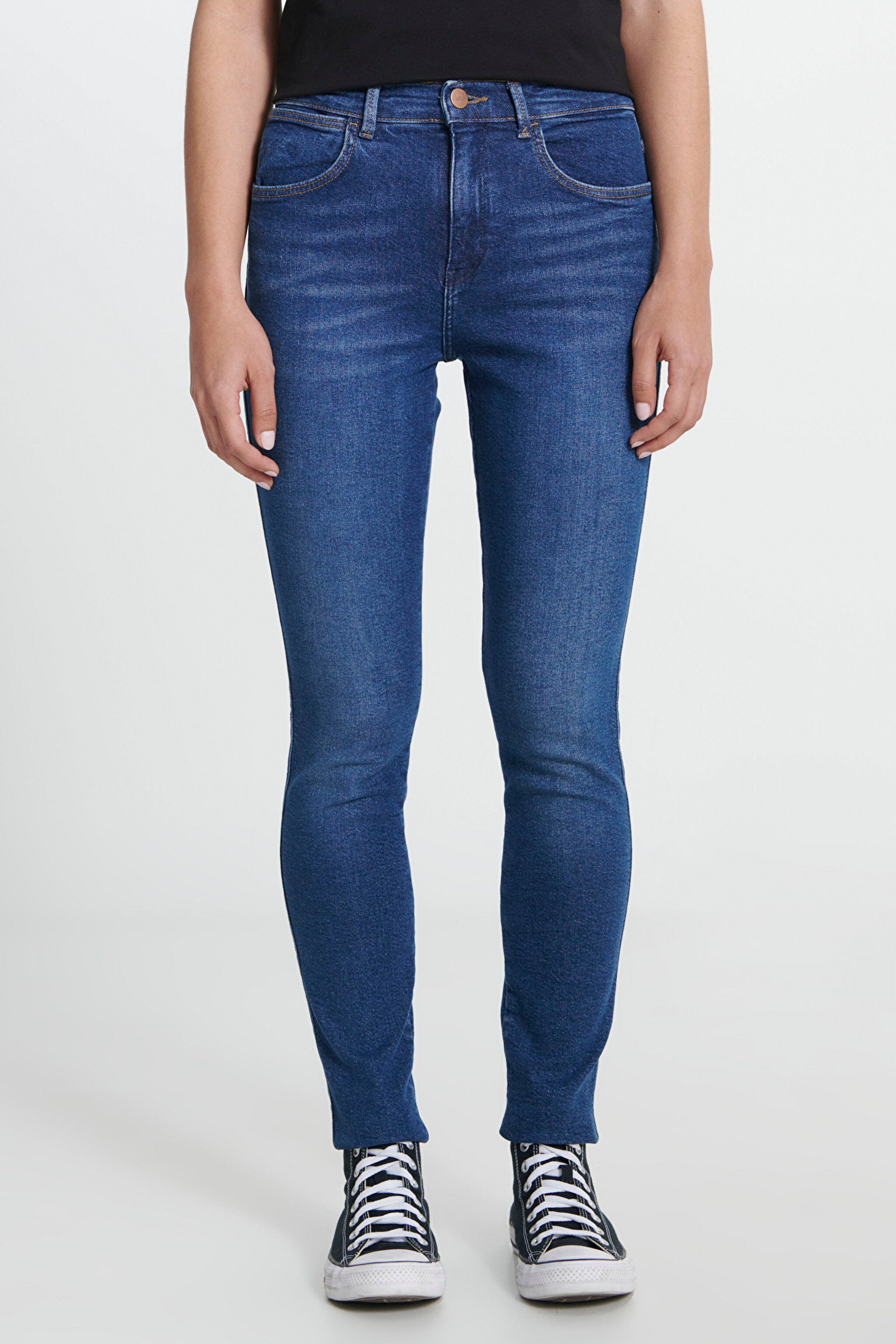 Skinny Fit Dar Kesim Yüksek Bel Jean Pantolon - Good News-W27HXR44Z (görsel 6)