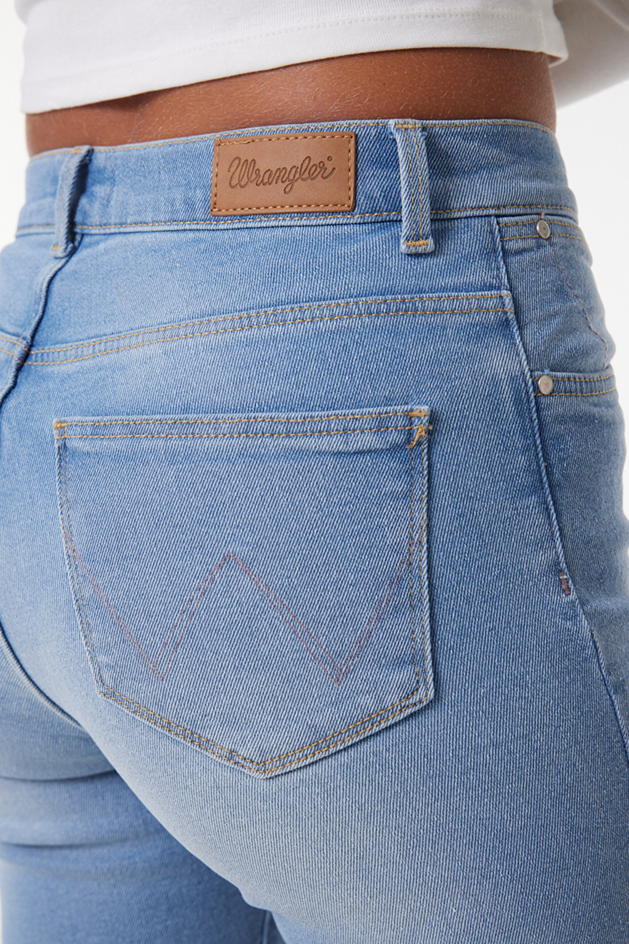 High Rise Skinny Fit Denim Esnek Yüksek Bel Jean Kot Pantolon - Light Blue-W27HZI29R (görsel 5)